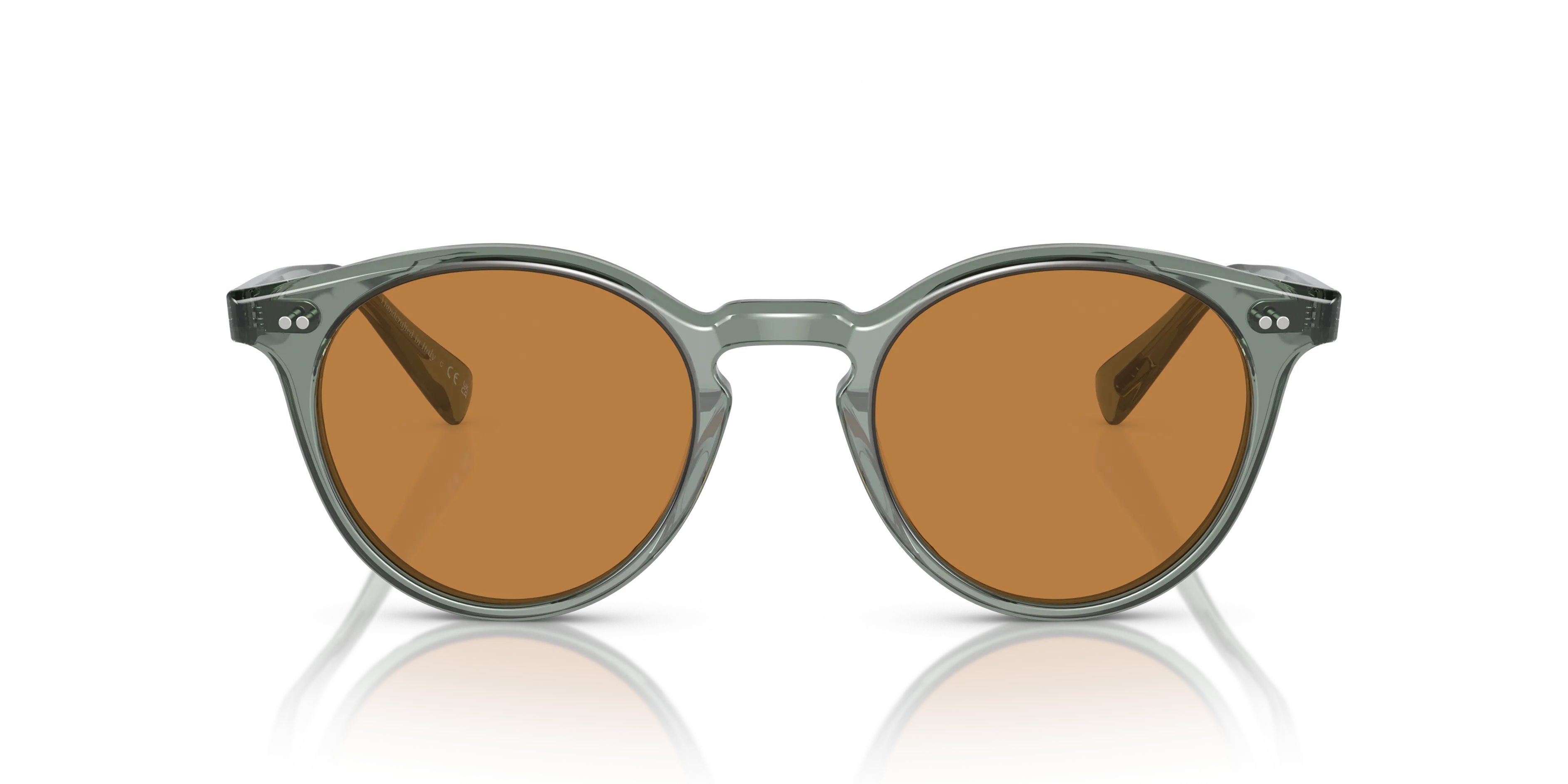 Oliver Peoples OV5459SU ROMARE SUN 178253 Occhiali da sole Acetato Verde Arancione Pantos Normale - immagine 3