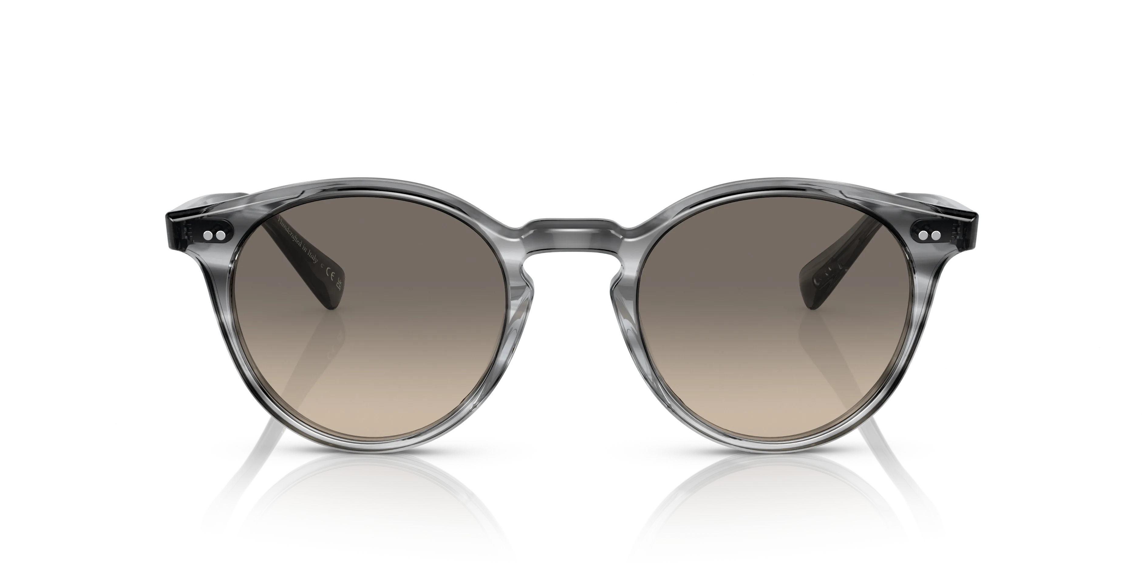 Oliver Peoples OV5459SU ROMARE SUN 173732 Occhiali da sole Acetato Grigio Marrone Pantos Normale - immagine 3