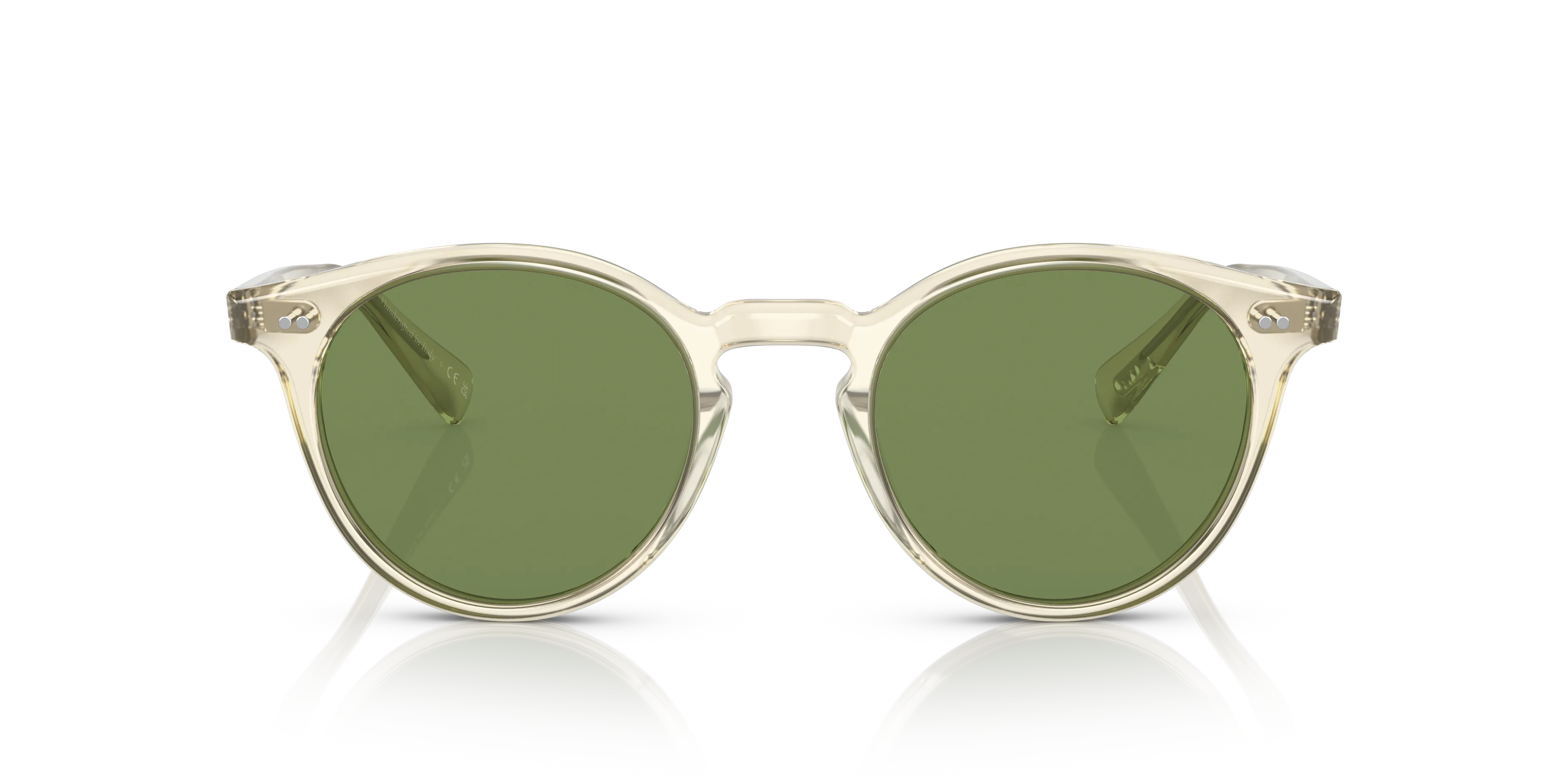 Oliver Peoples OV5459SU ROMARE SUN 1692O9 Occhiali da sole Acetato Marrone Verde Pantos Polarizzata - immagine 3