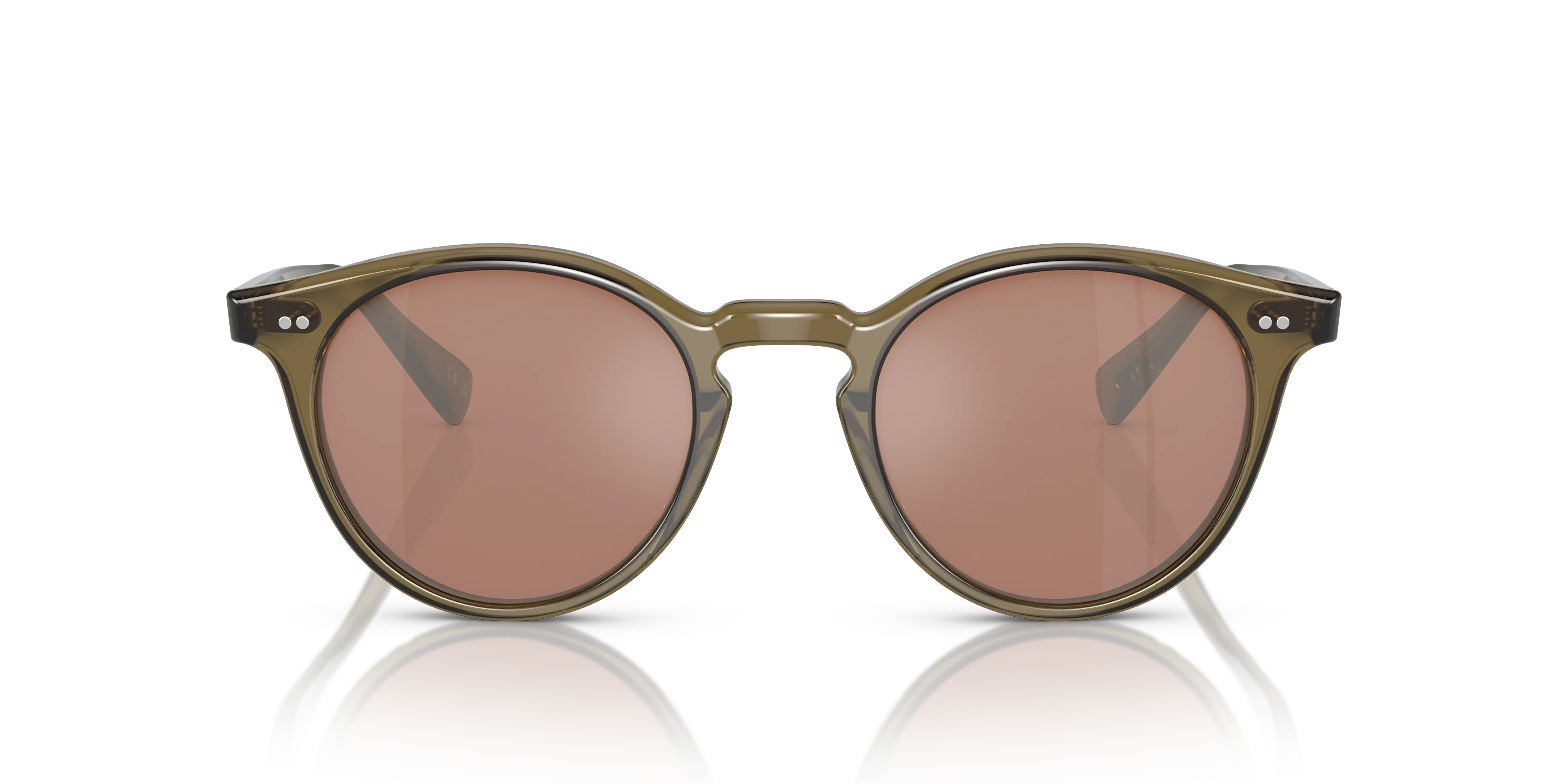 Oliver Peoples OV5459SU ROMARE SUN 1678W4 Occhiali da sole Acetato Verde Marrone Pantos Normale - immagine 3