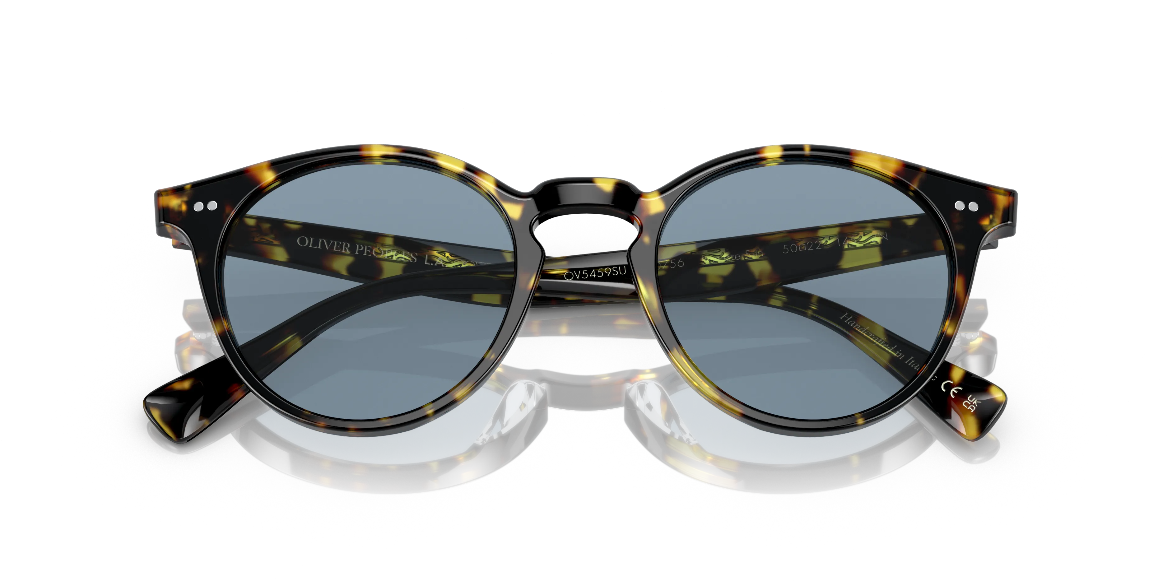 Oliver Peoples OV5459SU ROMARE SUN 140756 Occhiali da sole Acetato Tartaruga Blu Pantos Normale - immagine 2