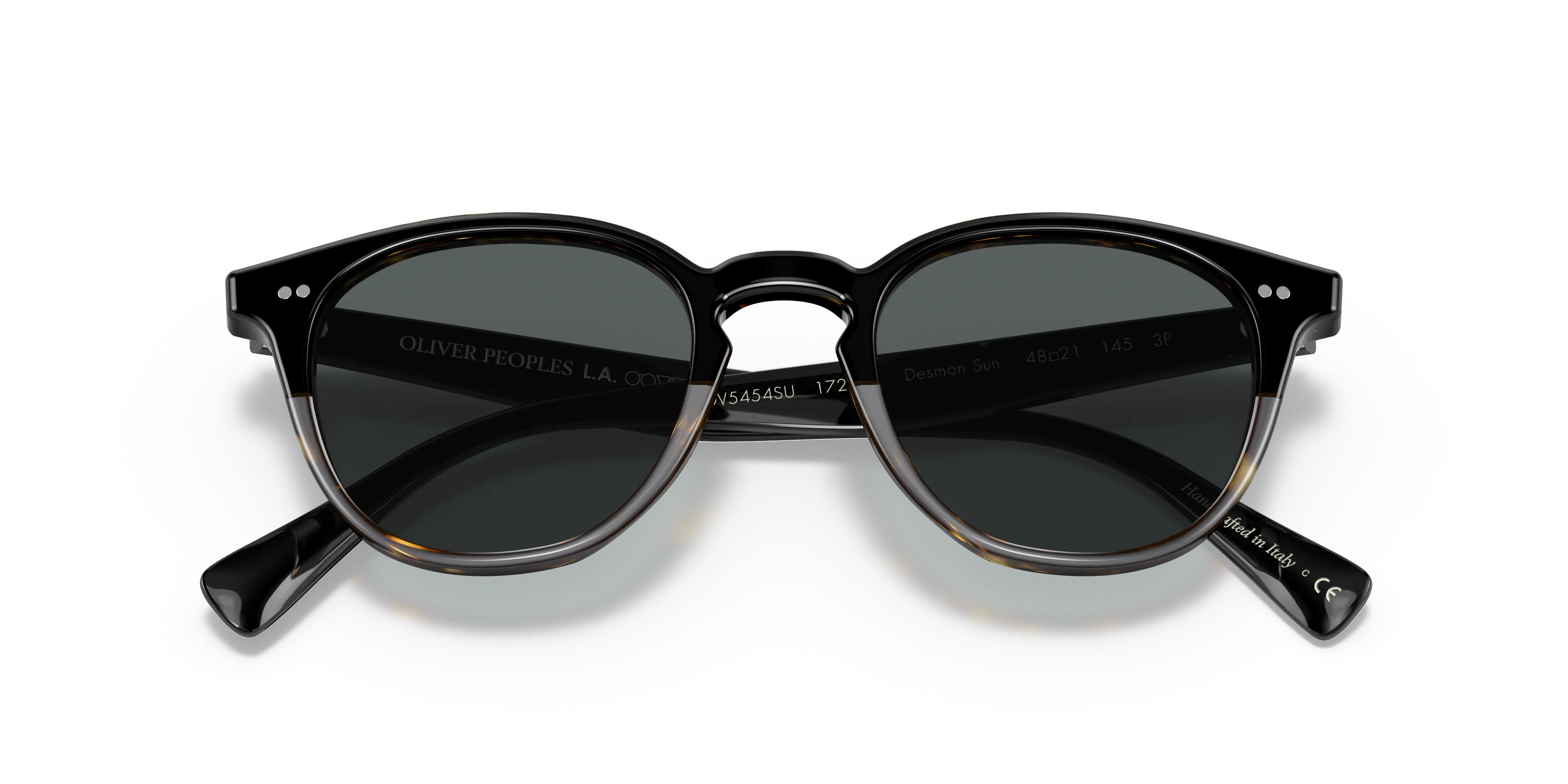 Oliver Peoples OV5454SU DESMON SUN 1722P2 Occhiali da sole Acetato Nero Grigio Pantos Polarizzata - immagine 2