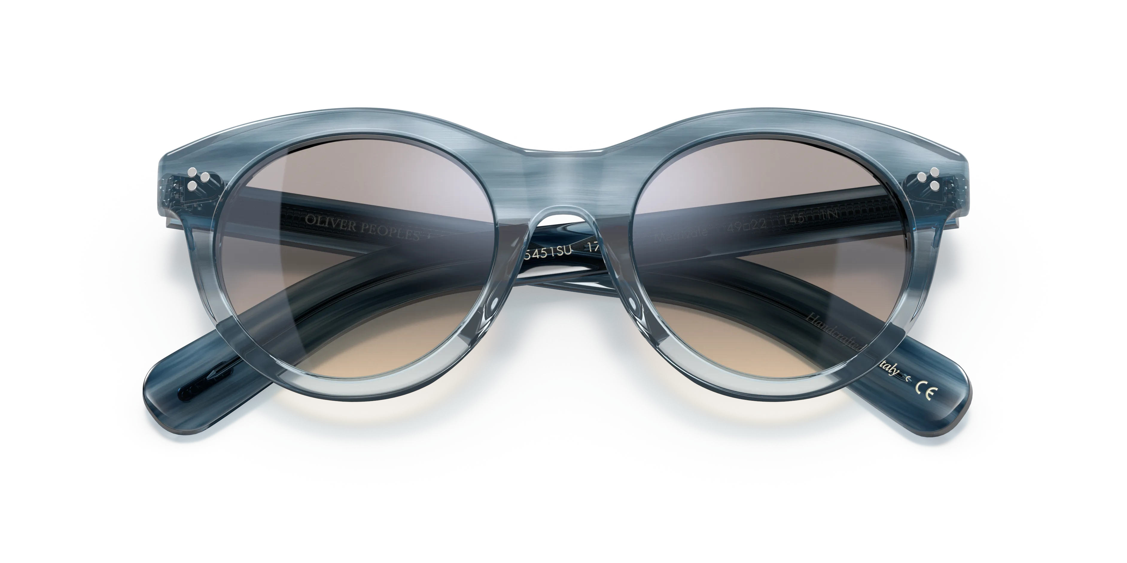 Oliver Peoples OV5451SU MERRIVALE 170232 Occhiali da sole Acetato Blu Grigio Rotonda Normale - immagine 2