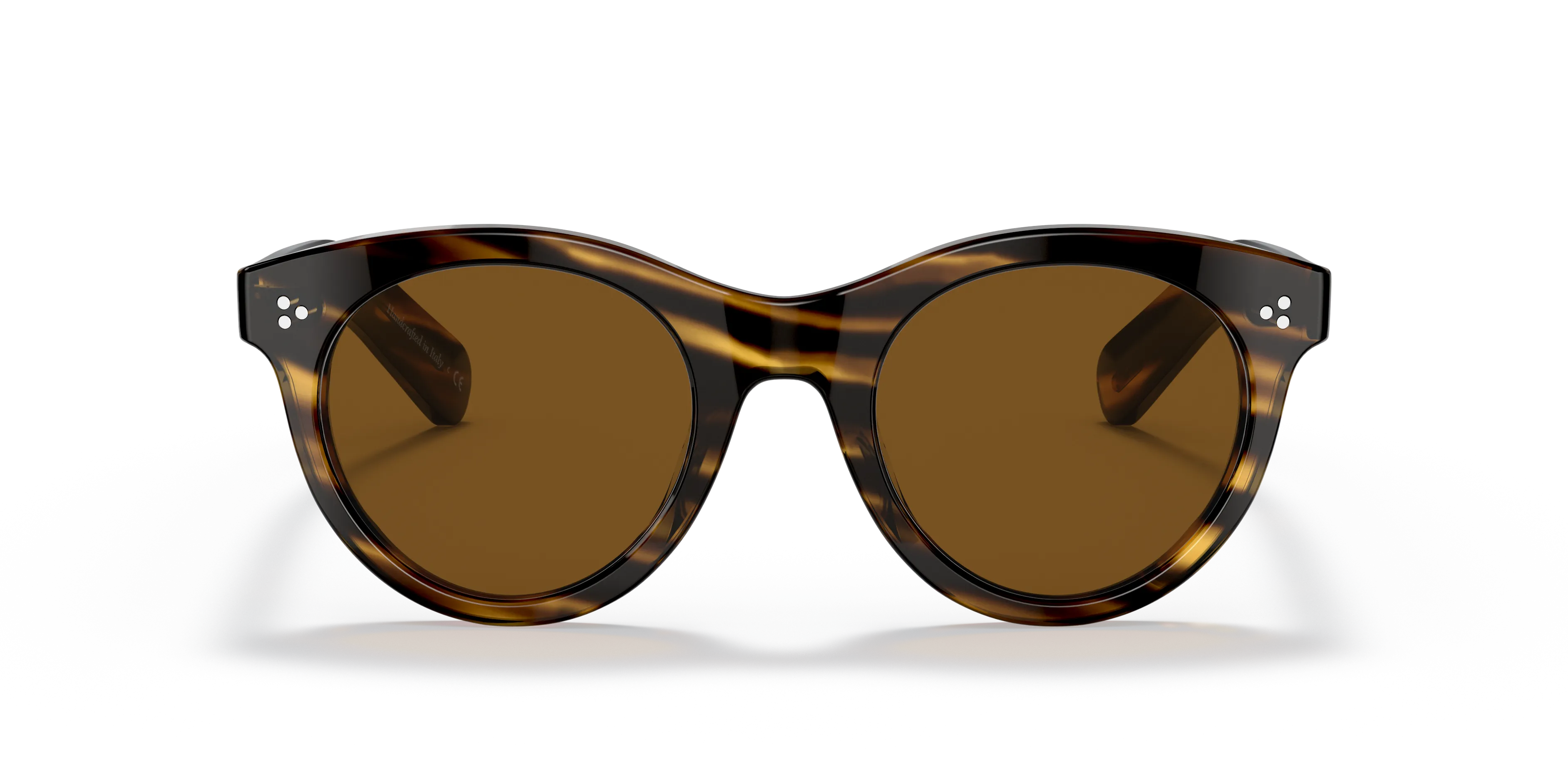 Oliver Peoples OV5451SU MERRIVALE 100357 Occhiali da sole Acetato Nero Marrone Rotonda Polarizzata - immagine 3