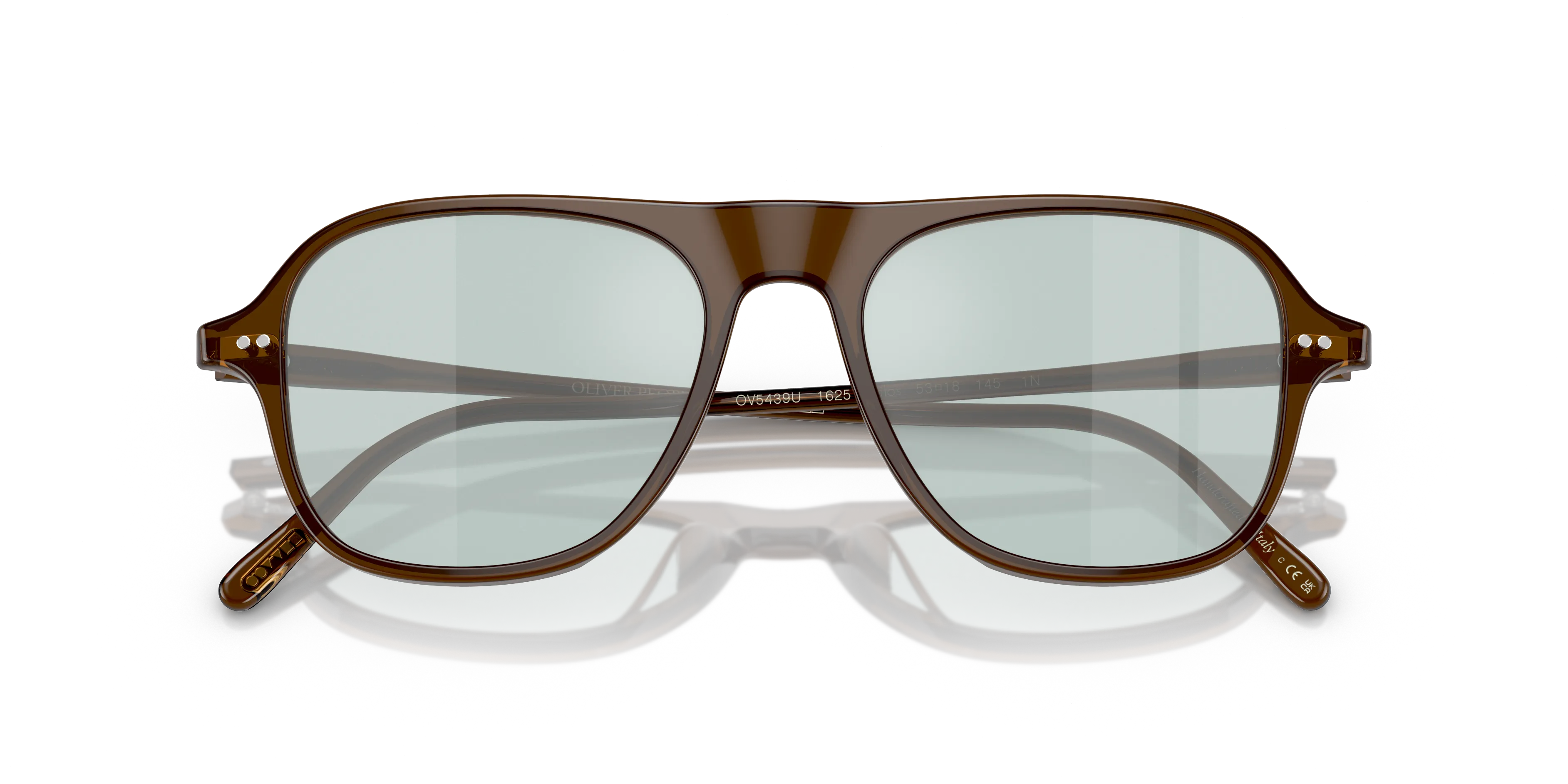 Oliver Peoples OV5439U NILOS 1625 Montature da vista Acetato Marrone Grigio Squadrata Normale - immagine 2