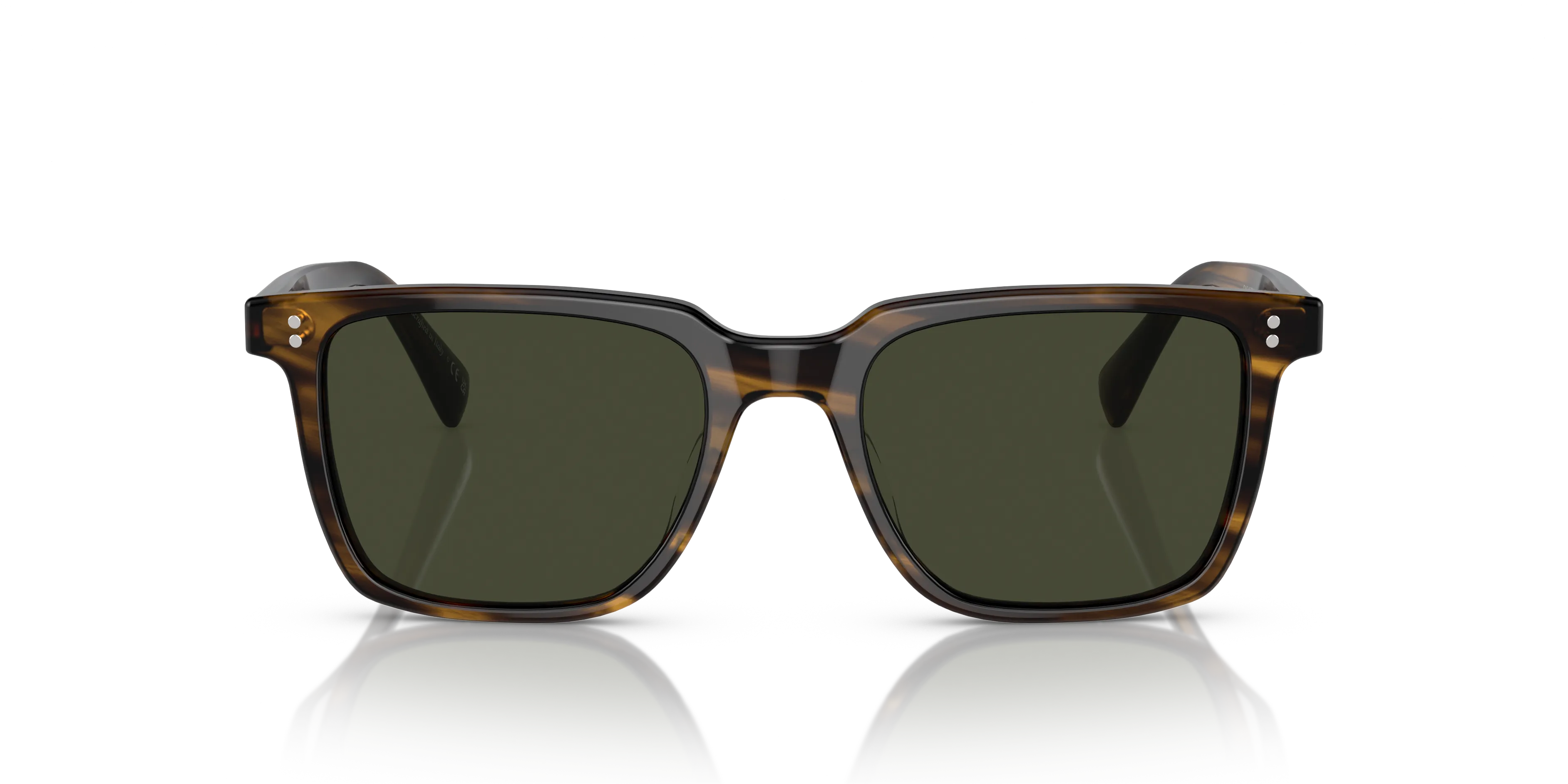 Oliver Peoples OV5419SU LACHMAN SUN 1677P1 Occhiali da sole Acetato Marrone Verde G15 Squadrata Polarizzata - immagine 3
