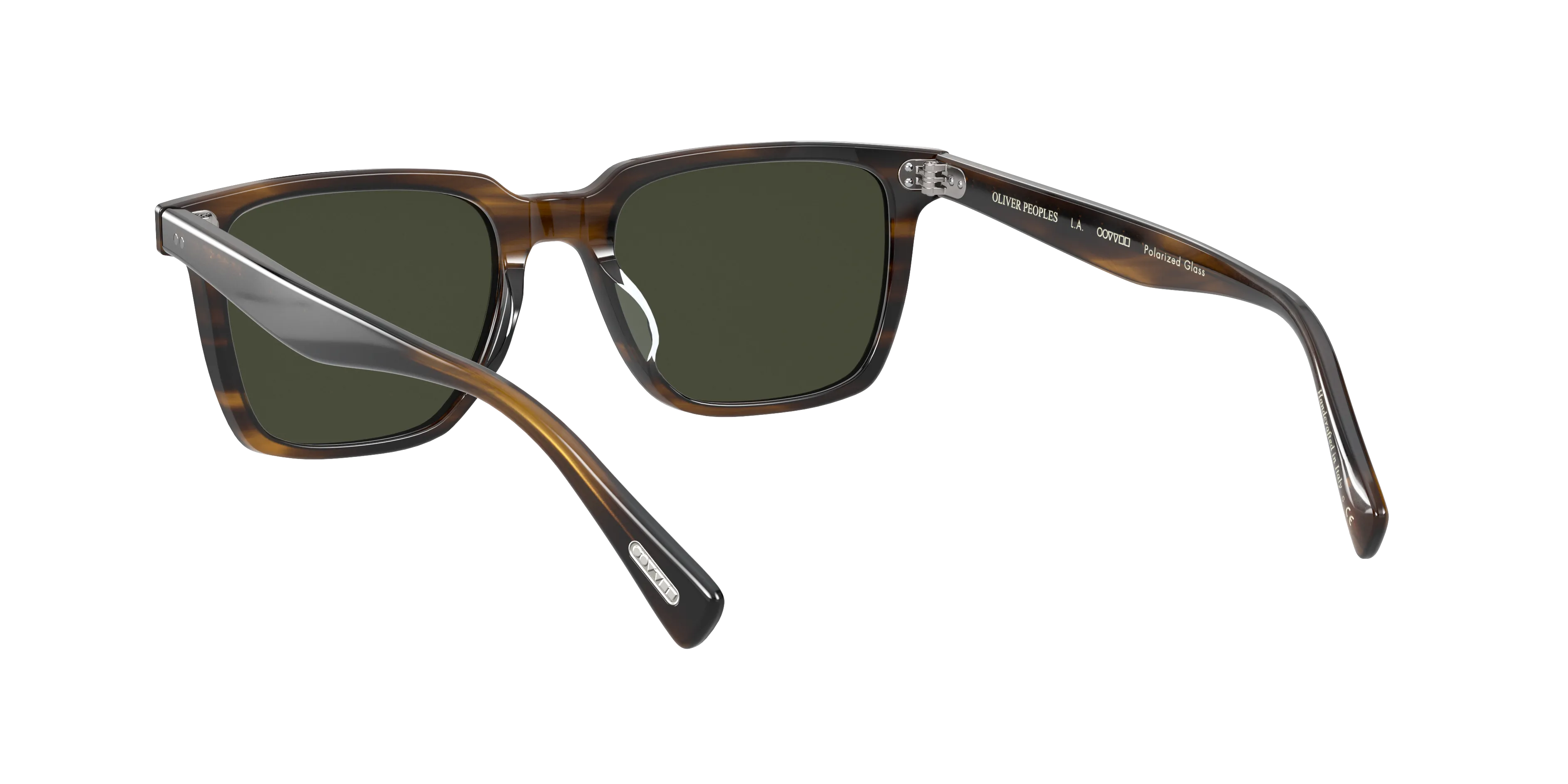 Oliver Peoples OV5419SU LACHMAN SUN 1677P1 Occhiali da sole Acetato Marrone Verde G15 Squadrata Polarizzata - immagine 4