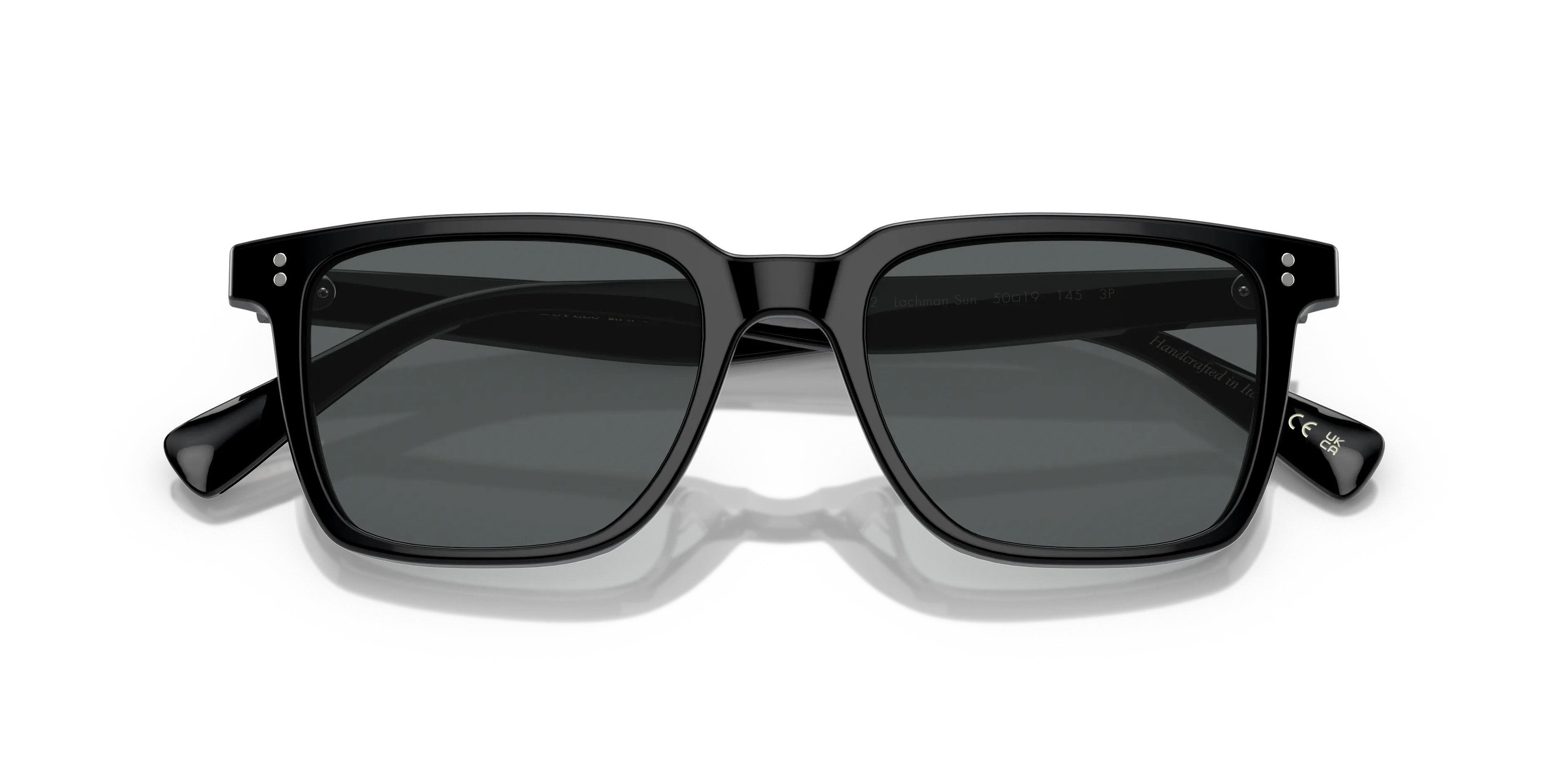Oliver Peoples OV5419SU LACHMAN SUN 1005P2 Occhiali da sole Acetato Nero Grigio Squadrata Polarizzata - immagine 2