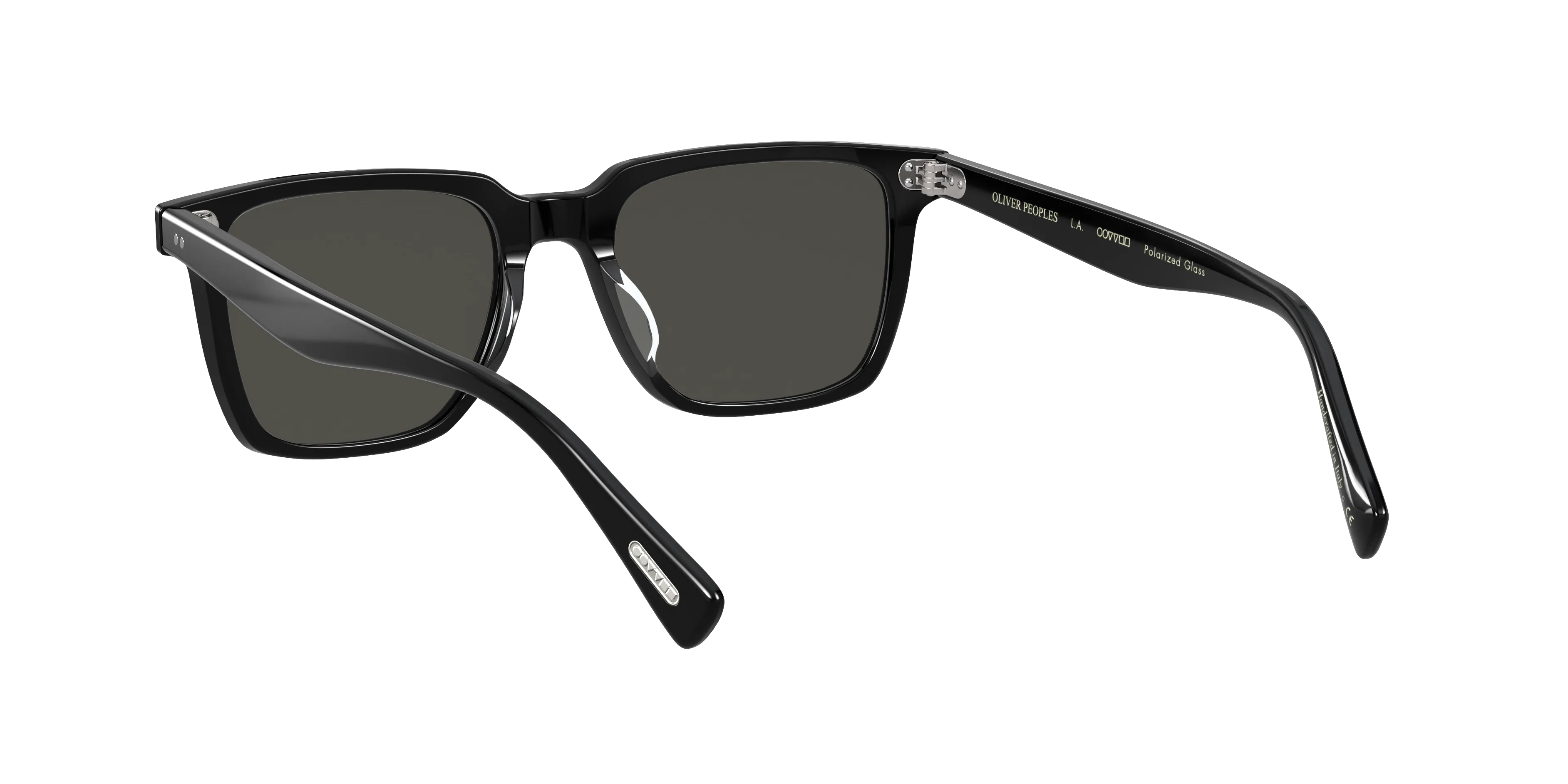 Oliver Peoples OV5419SU LACHMAN SUN 1005P2 Occhiali da sole Acetato Nero Grigio Squadrata Polarizzata - immagine 4