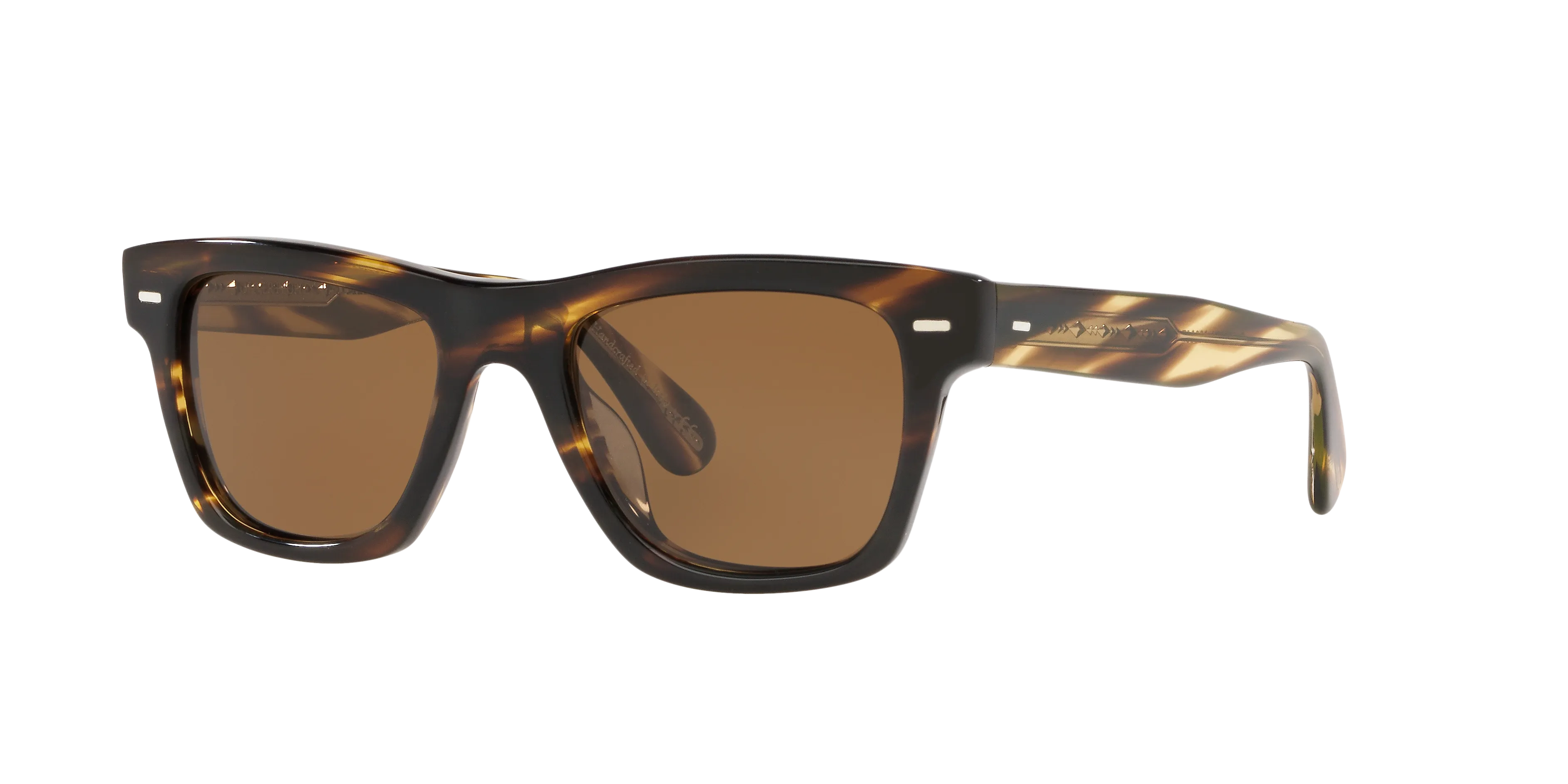 Oliver Peoples OV5393SU OLIVER SUN 100357 Occhiali da sole Acetato Nero Marrone Squadrata Polarizzata - immagine 1
