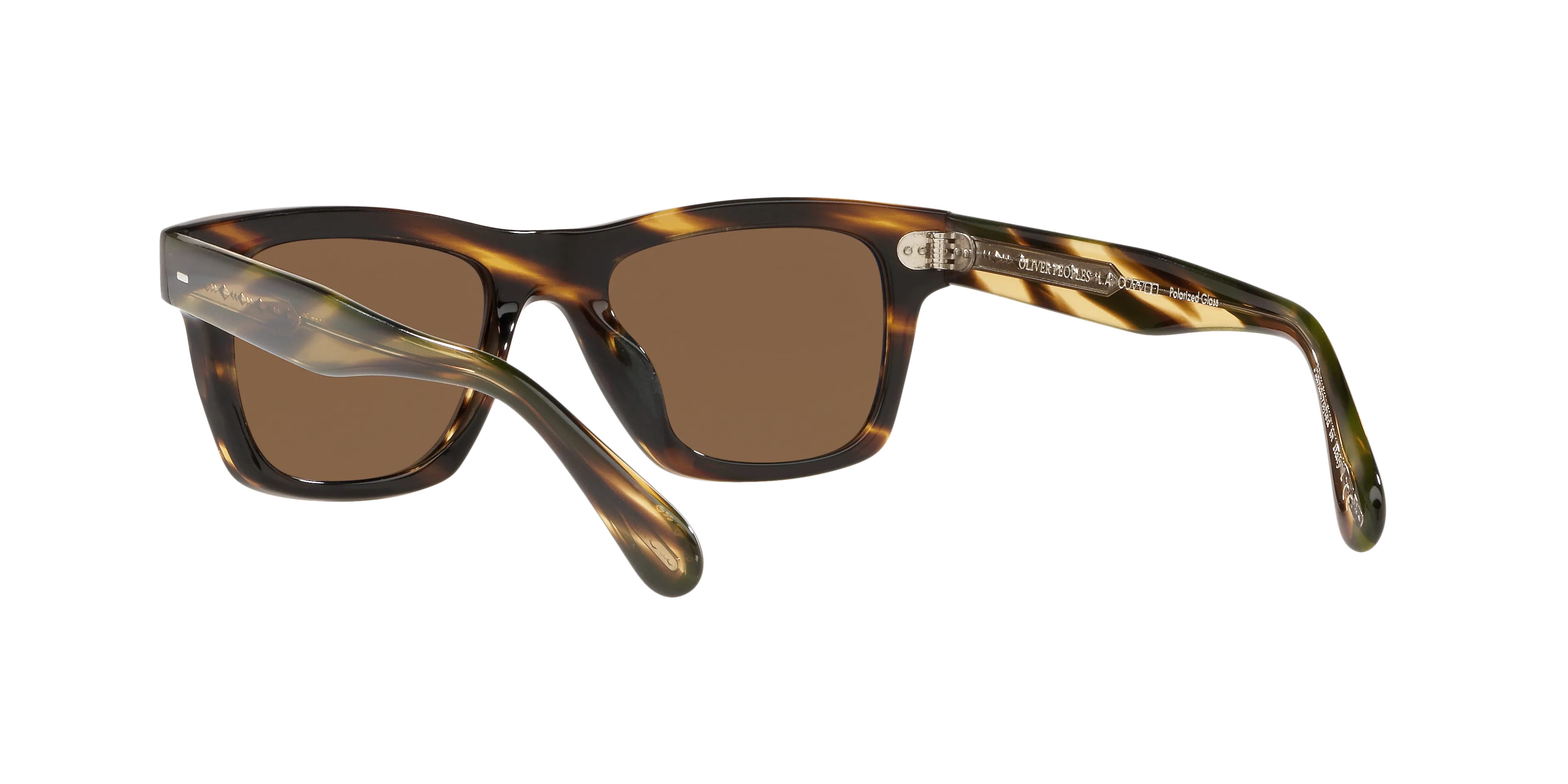 Oliver Peoples OV5393SU OLIVER SUN 100357 Occhiali da sole Acetato Nero Marrone Squadrata Polarizzata - immagine 4