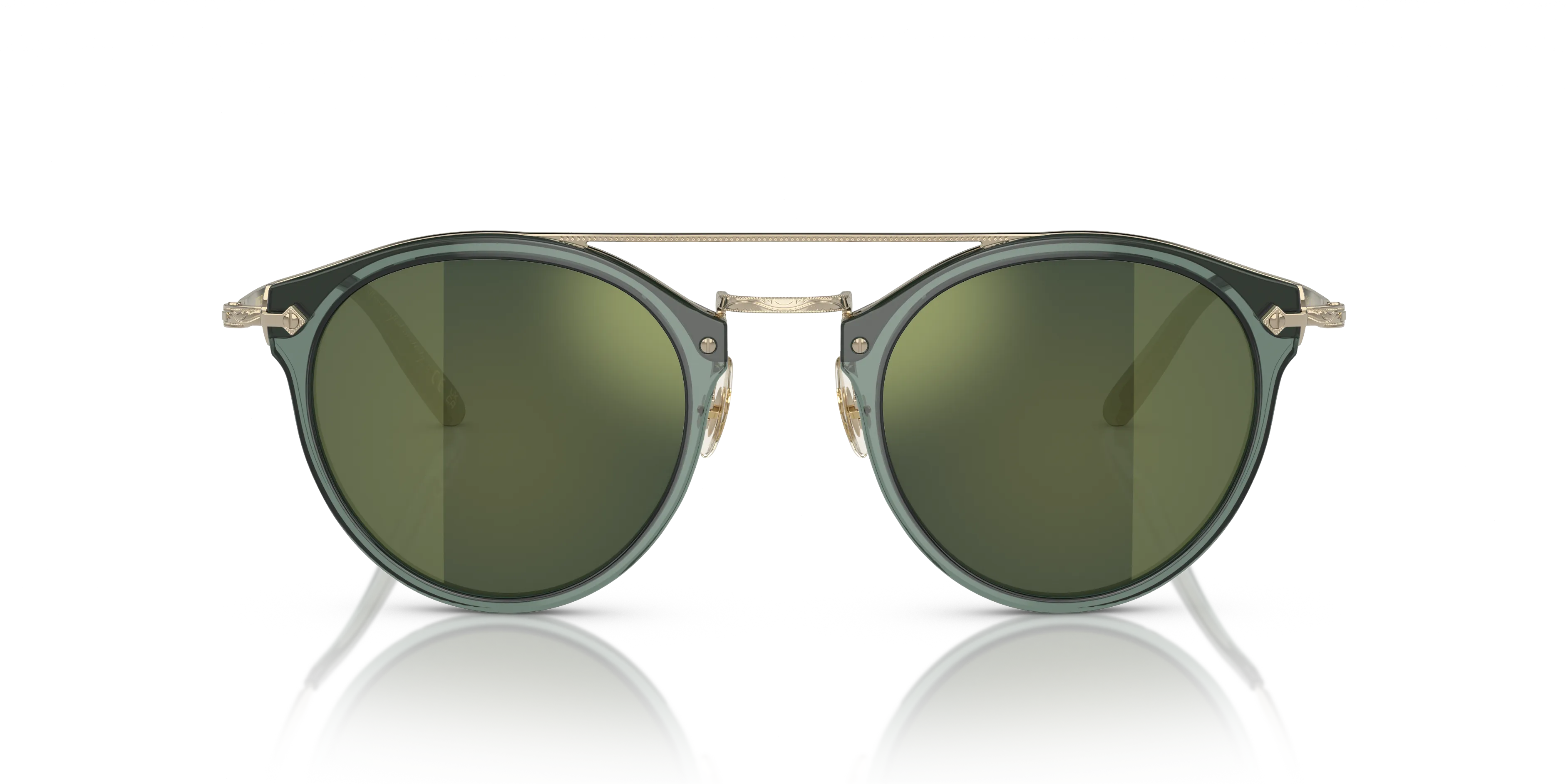 Oliver Peoples OV5349S REMICK 15476R Occhiali da sole Acetato Verde Giallo Pantos Normale - immagine 3
