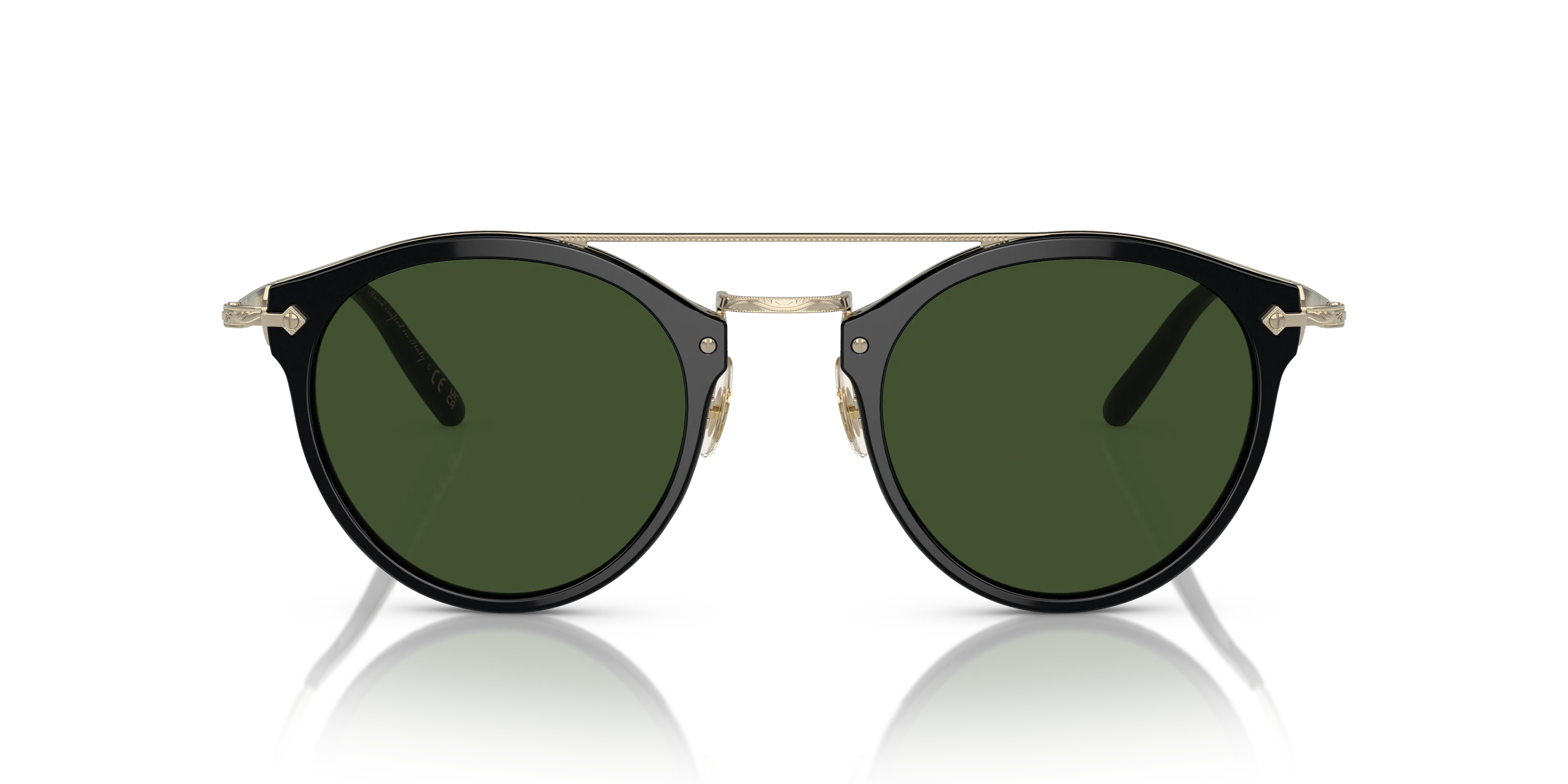 Oliver Peoples OV5349S REMICK 100571 Occhiali da sole Acetato Nero Verde Pantos Normale - immagine 3