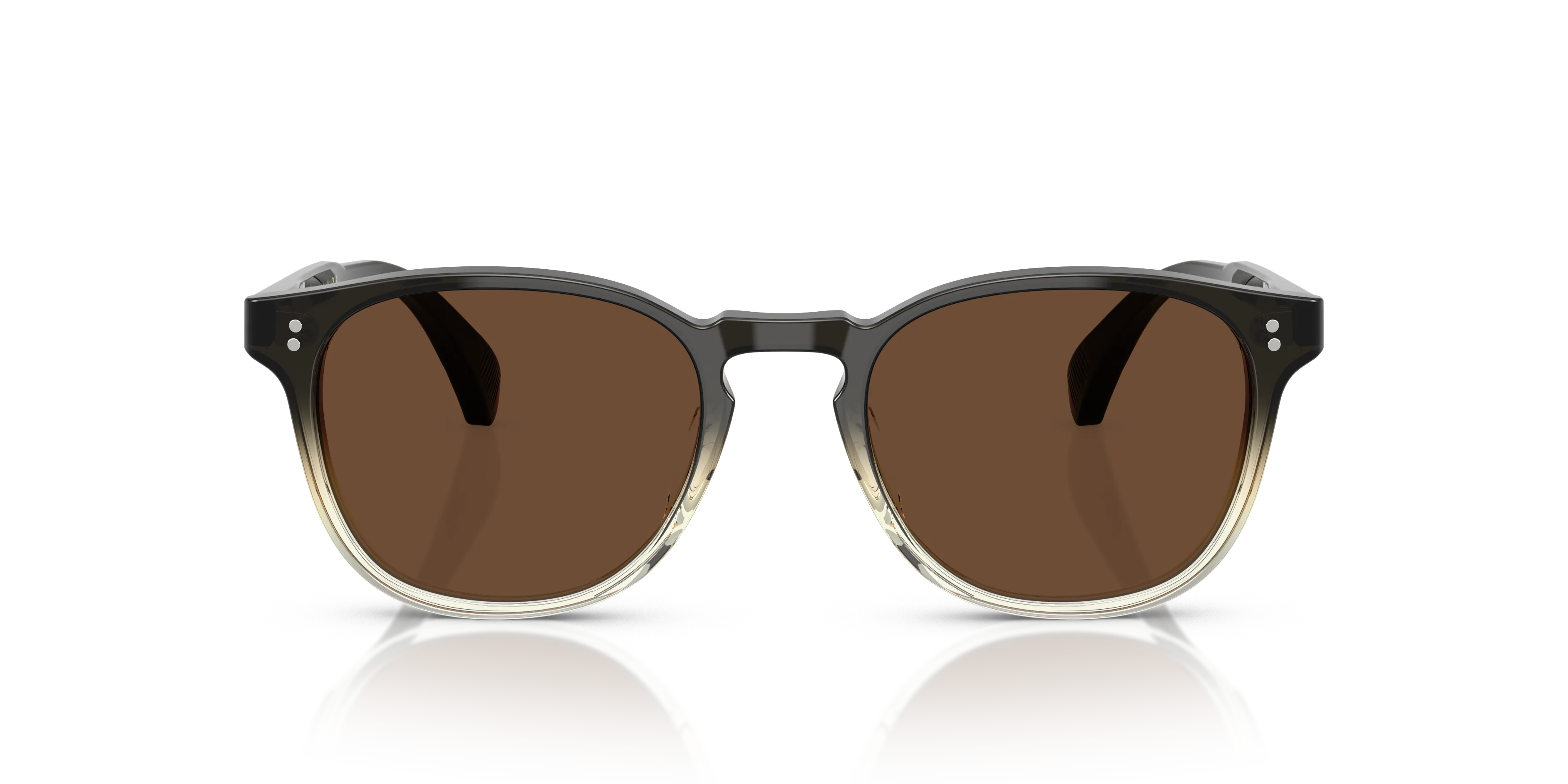 Oliver Peoples OV5298SU FINLEY ESQ. SUN (U) 1748AN Occhiali da sole Acetato Nero Marrone Rotonda Polarizzata - immagine 3