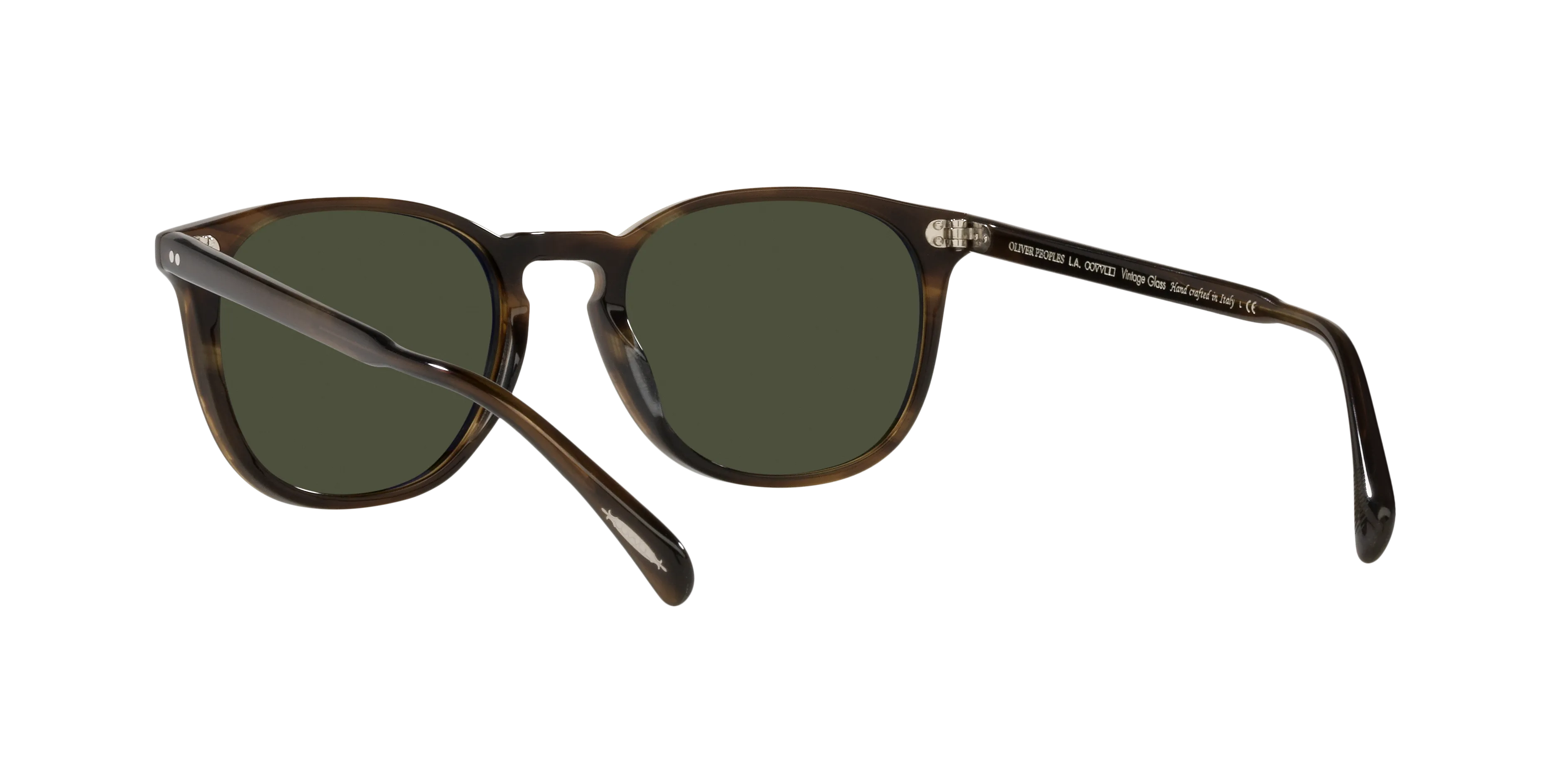 Oliver Peoples OV5298SU FINLEY ESQ. SUN (U) 167752 Occhiali da sole Acetato Marrone Verde G15 Rotonda Normale - immagine 4