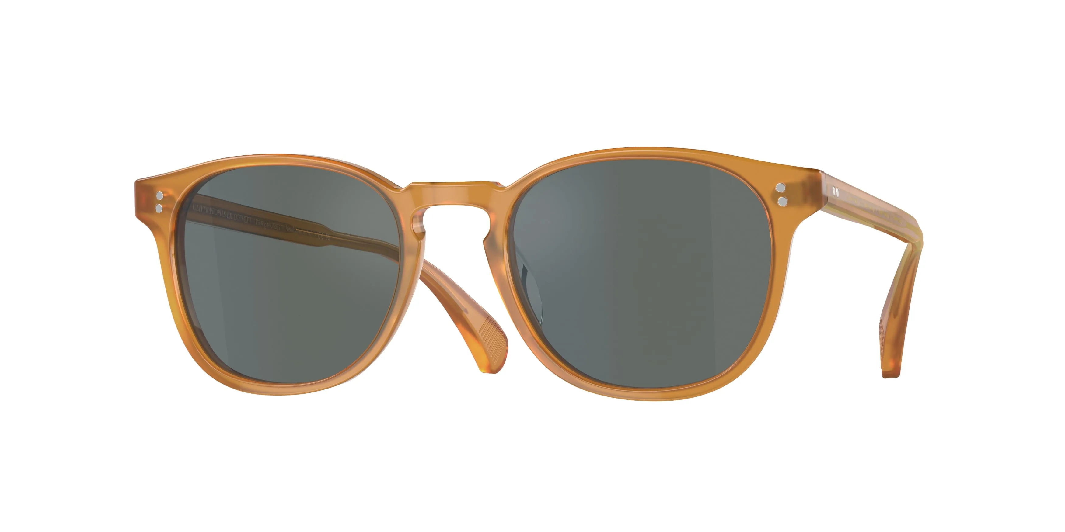 Oliver Peoples OV5298SU FINLEY ESQ. SUN (U) 1578W5 Occhiali da sole Acetato Marrone Blu Rotonda Normale - immagine 1
