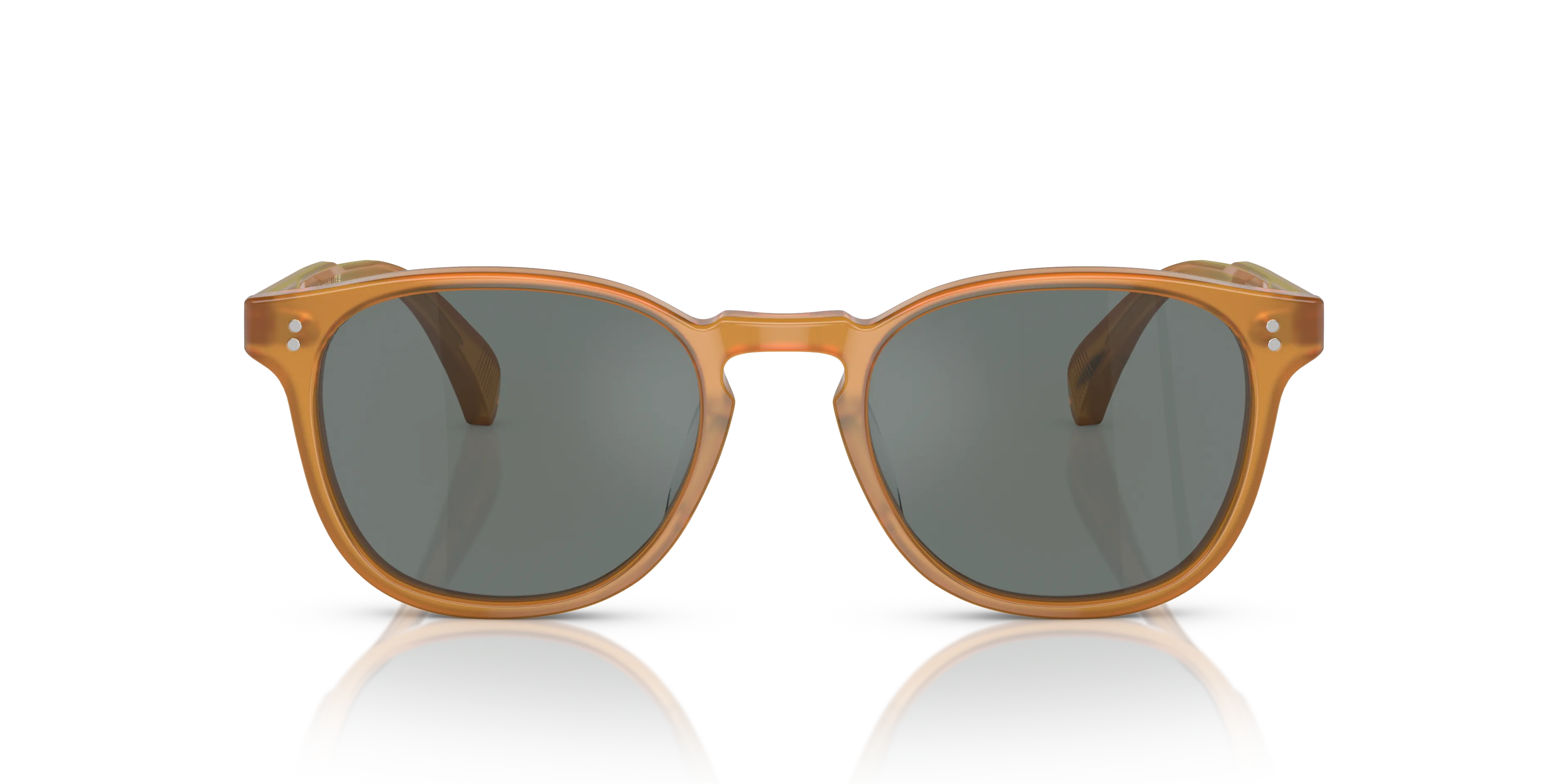 Oliver Peoples OV5298SU FINLEY ESQ. SUN (U) 1578W5 Occhiali da sole Acetato Marrone Blu Rotonda Normale - immagine 3