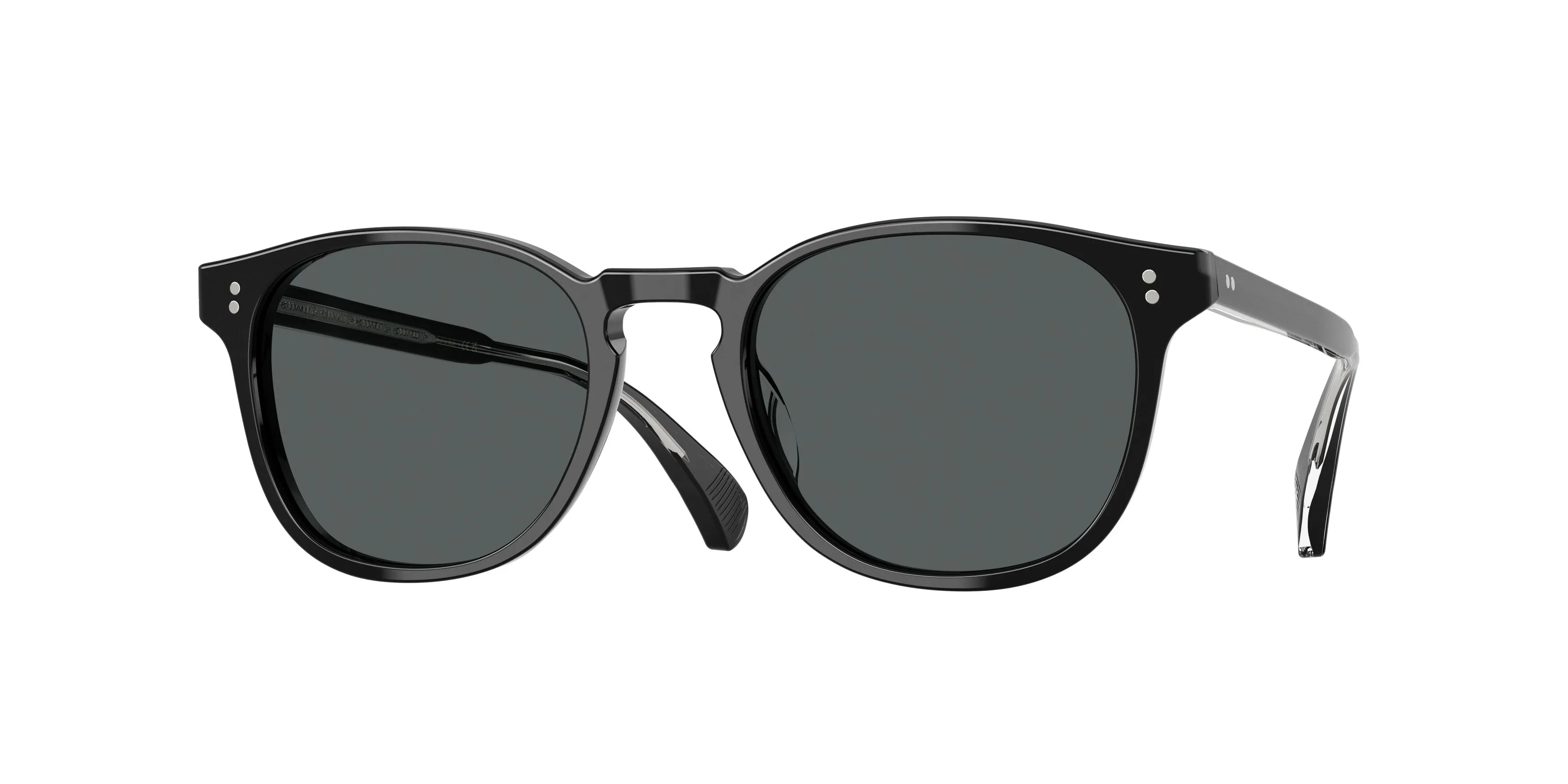 Oliver Peoples OV5298SU FINLEY ESQ. SUN (U) 1492P2 Occhiali da sole Acetato Nero Grigio Rotonda Polarizzata - immagine 1