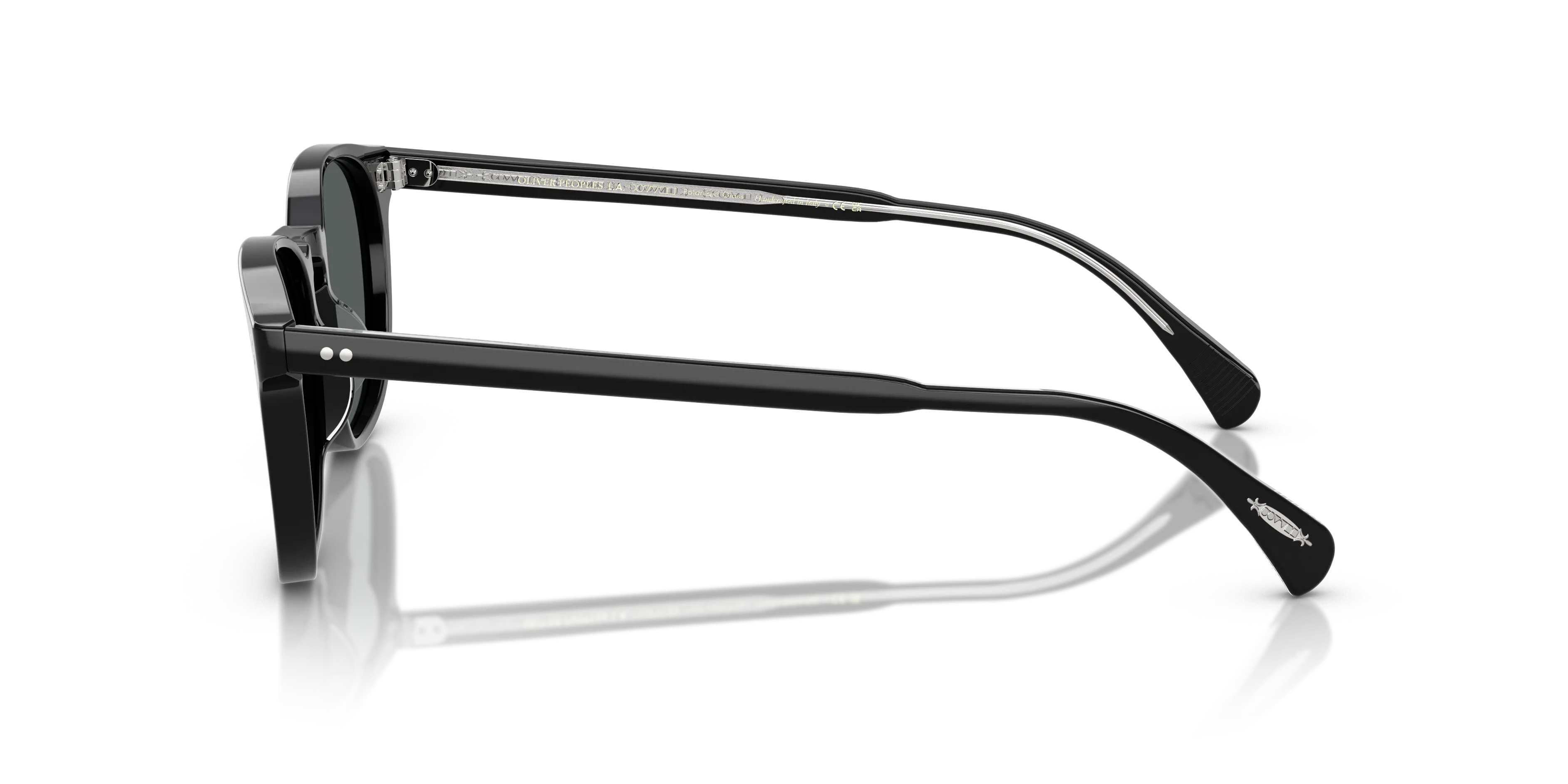 Oliver Peoples OV5298SU FINLEY ESQ. SUN (U) 1492P2 Occhiali da sole Acetato Nero Grigio Rotonda Polarizzata - immagine 4