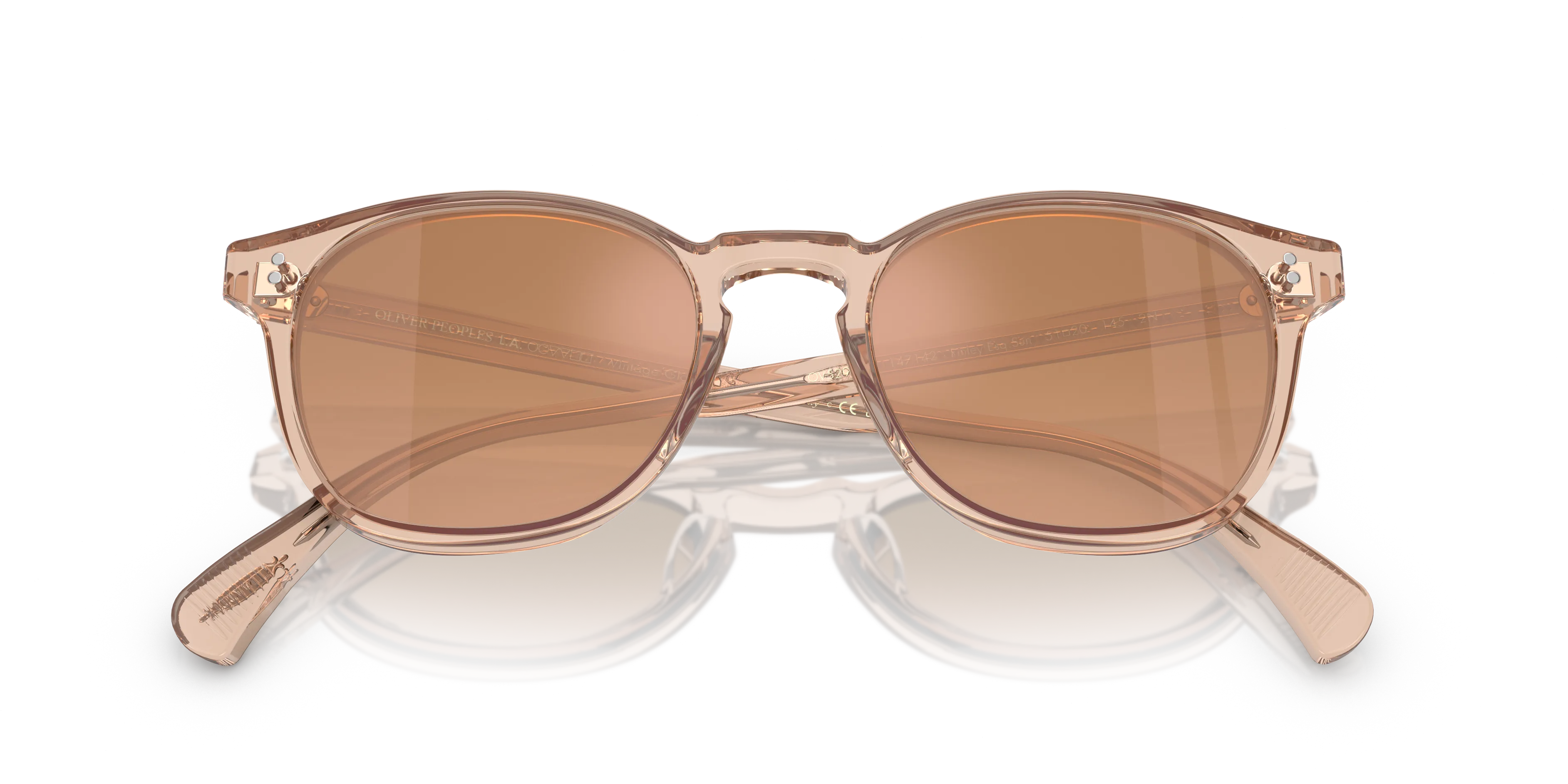 Oliver Peoples OV5298SU FINLEY ESQ. SUN (U) 147142 Occhiali da sole Acetato Rosa Marrone Rotonda Normale - immagine 2
