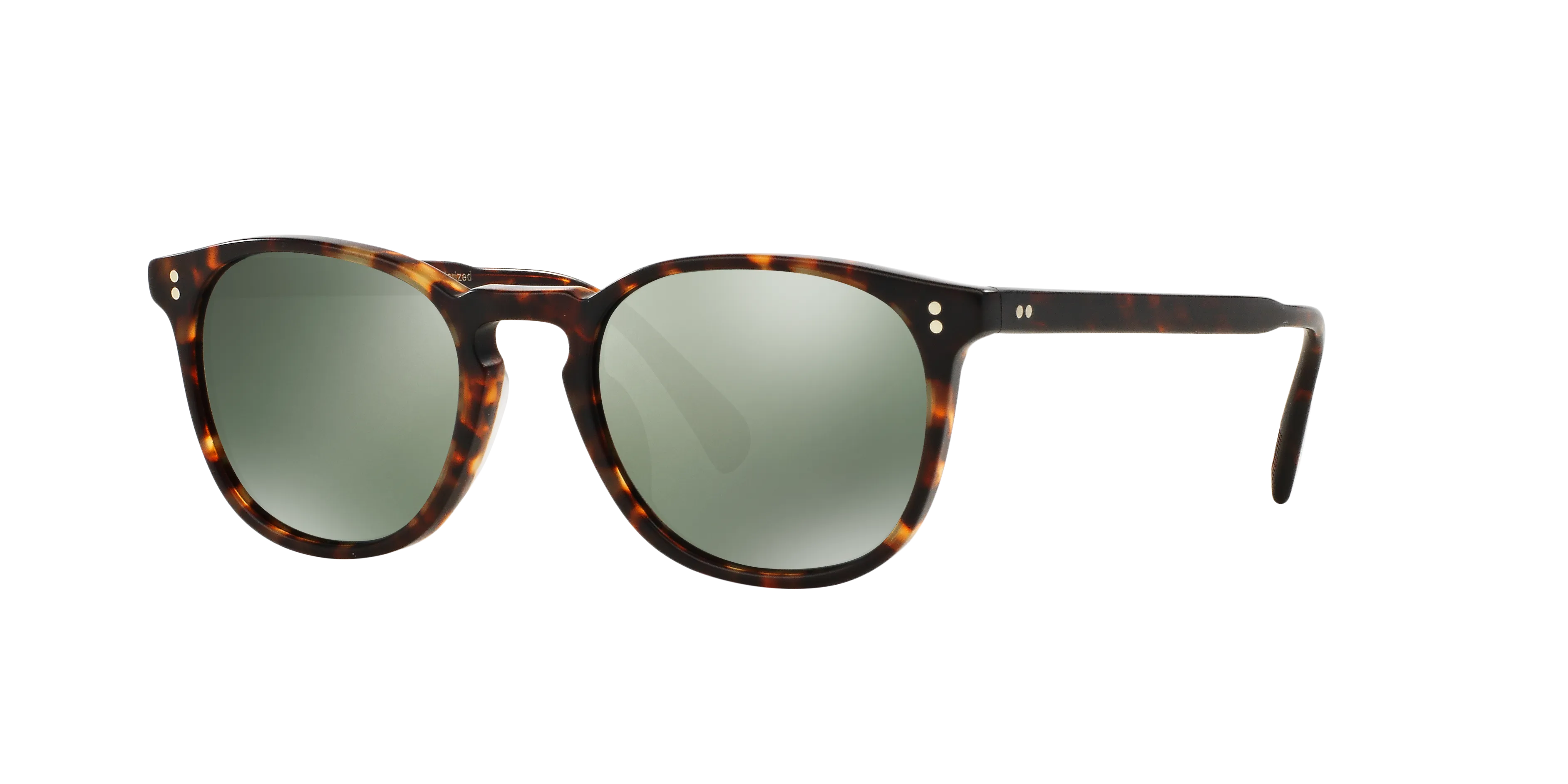 Oliver Peoples OV5298SU FINLEY ESQ. SUN (U) 1454O9 Occhiali da sole Acetato Marrone Verde G15 Rotonda Polarizzata - immagine 1