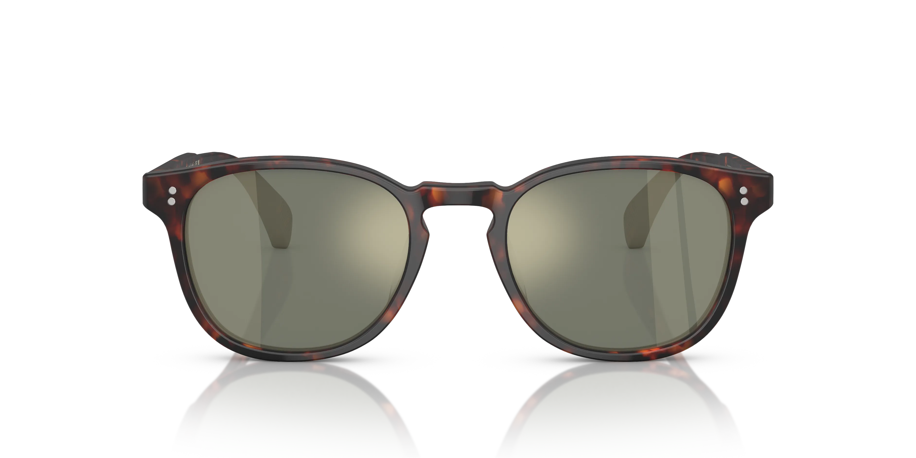 Oliver Peoples OV5298SU FINLEY ESQ. SUN (U) 1454O9 Occhiali da sole Acetato Marrone Verde G15 Rotonda Polarizzata - immagine 3