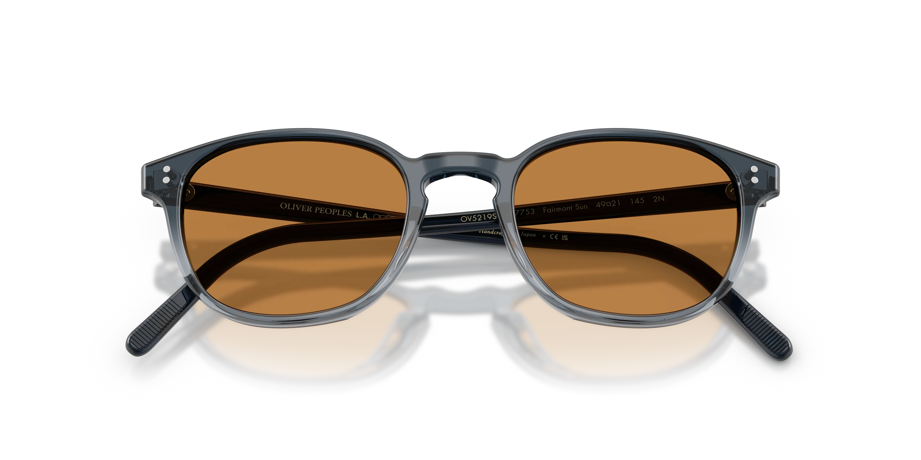 Oliver Peoples OV5219S FAIRMONT SUN 177753 Occhiali da sole Acetato Blu Arancione Squadrata Normale - immagine 2