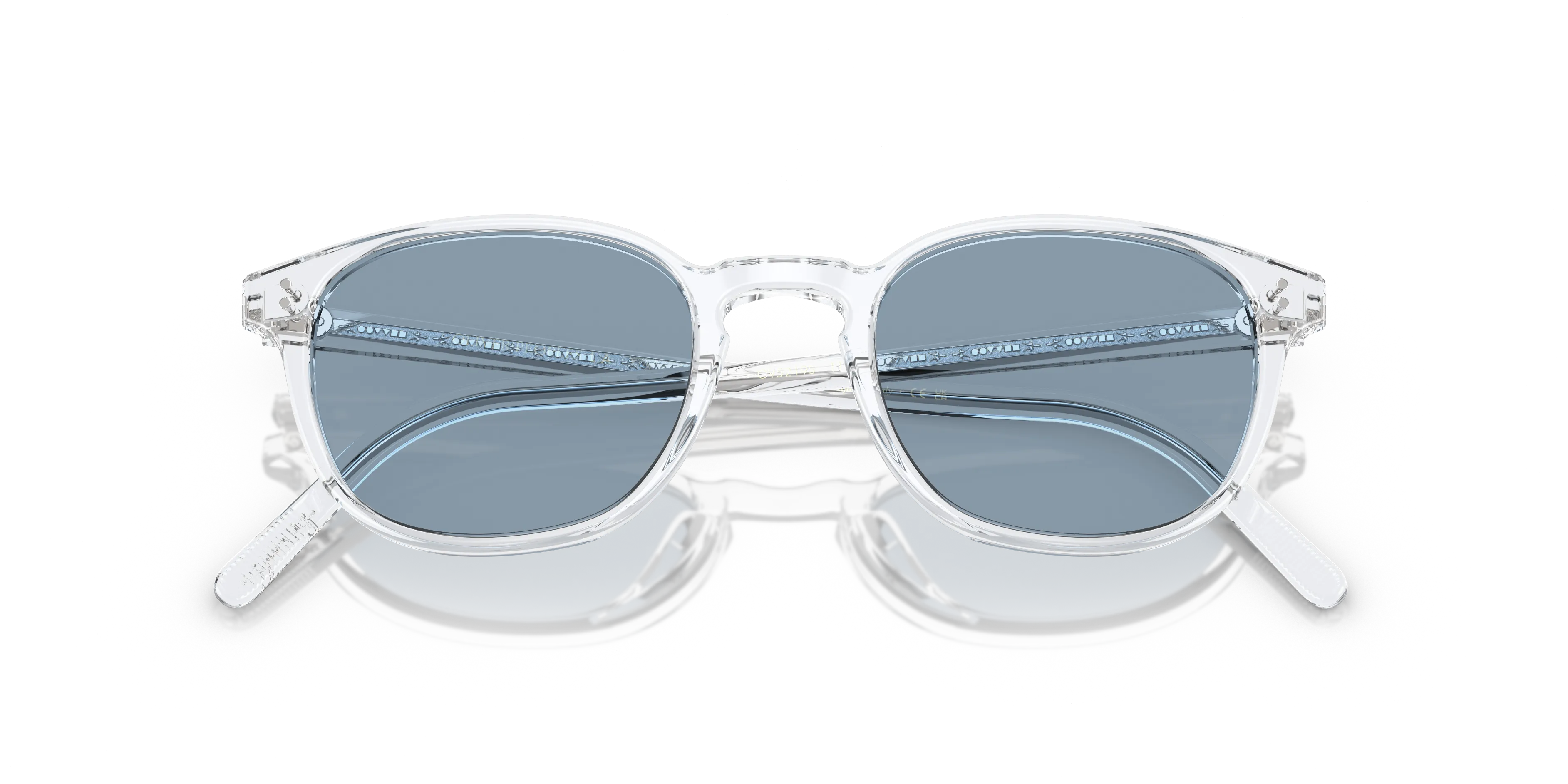 Oliver Peoples OV5219S FAIRMONT SUN 110156 Occhiali da sole Acetato Trasparente Blu Squadrata Normale - immagine 2