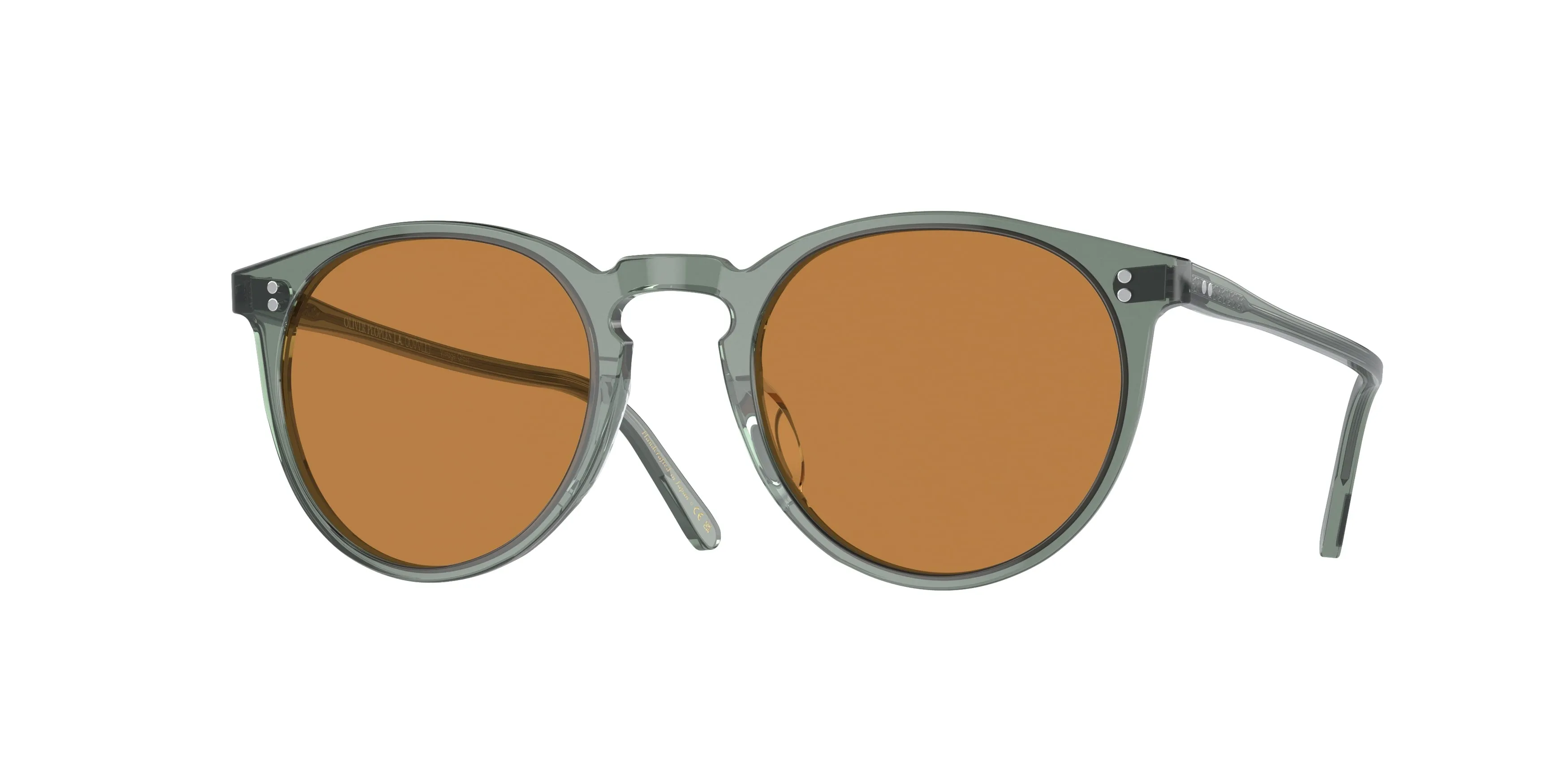 Oliver Peoples OV5183S O'MALLEY SUN 178253 Occhiali da sole Acetato Verde Arancione Pantos Normale - immagine 1