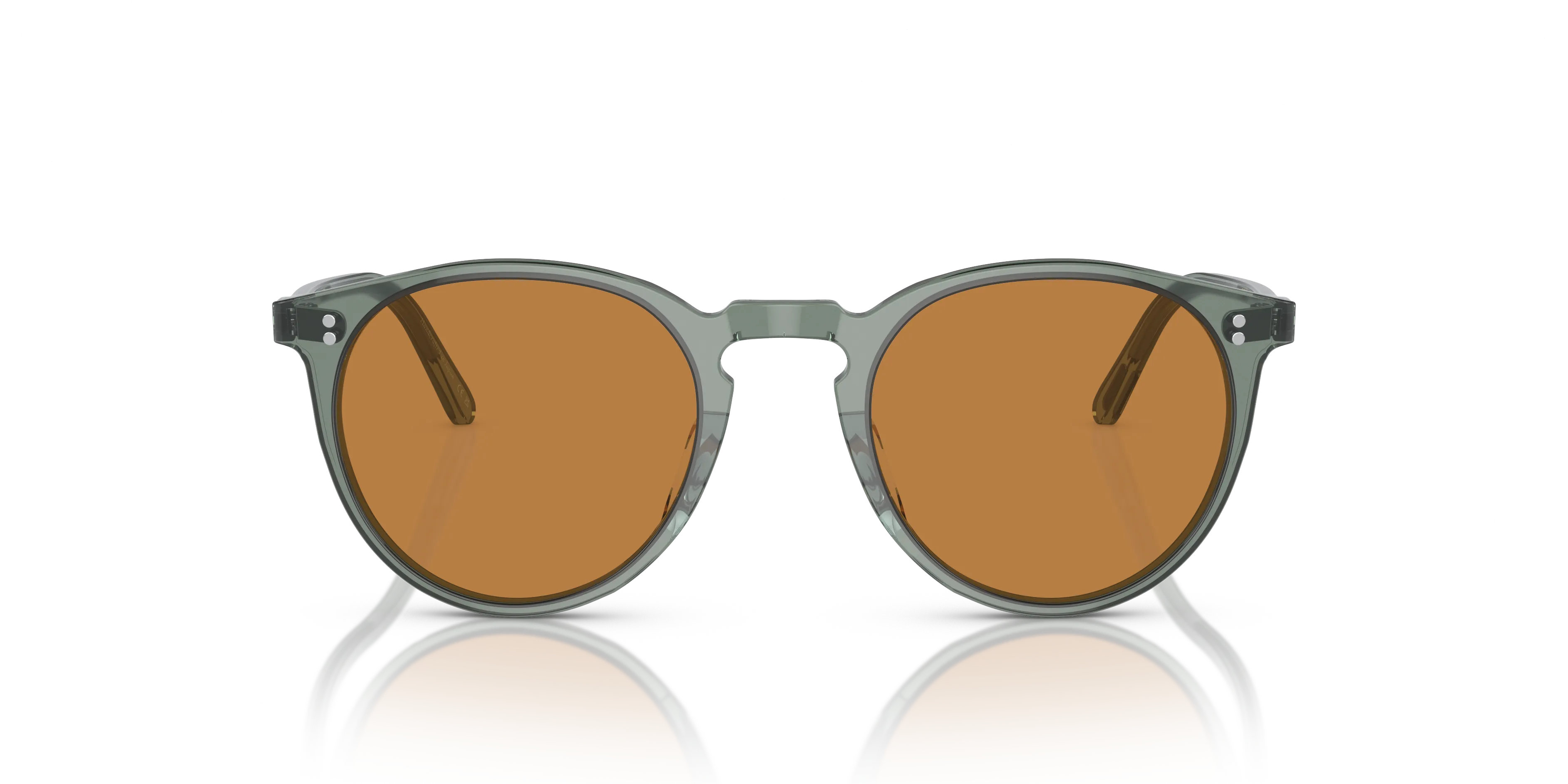 Oliver Peoples OV5183S O'MALLEY SUN 178253 Occhiali da sole Acetato Verde Arancione Pantos Normale - immagine 3