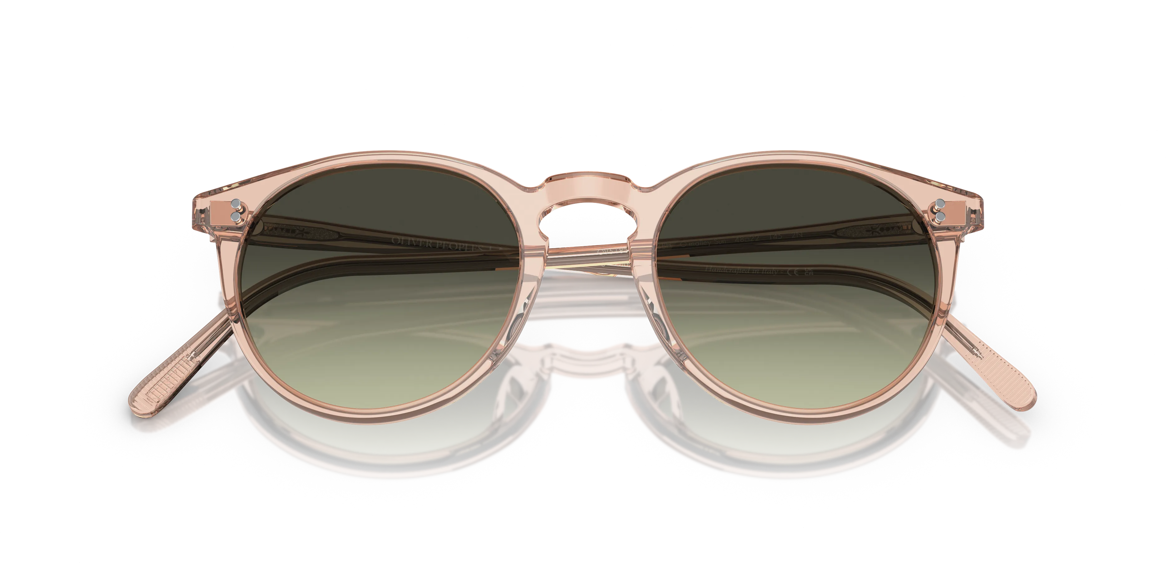 Oliver Peoples OV5183S O'MALLEY SUN 1758BH Occhiali da sole Acetato Marrone Verde G15 Pantos Normale - immagine 2