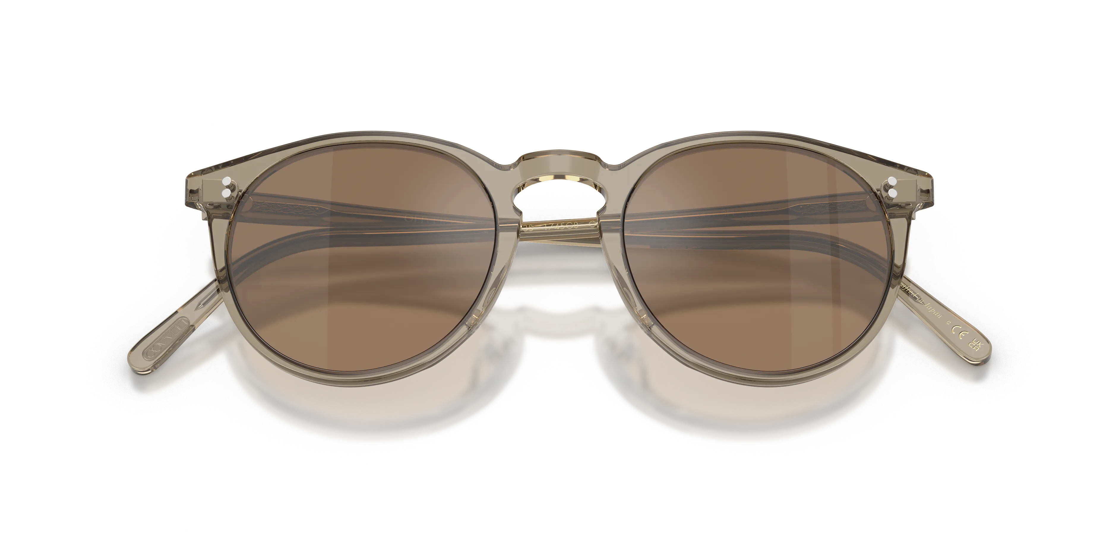 Oliver Peoples OV5183S O'MALLEY SUN 1745G8 Occhiali da sole Acetato Verde Arancione Pantos Normale - immagine 2