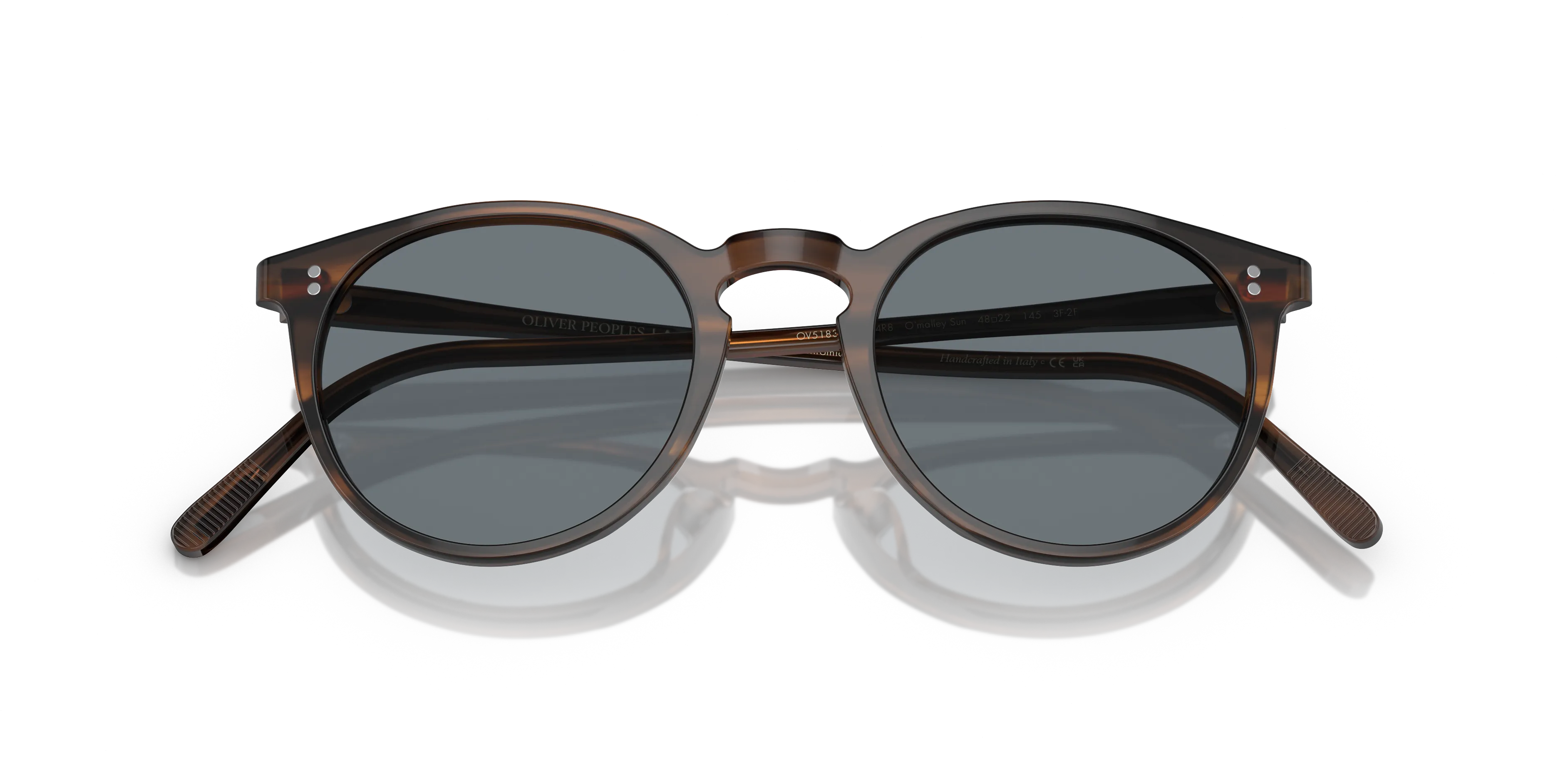 Oliver Peoples OV5183S O'MALLEY SUN 1724R8 Occhiali da sole Acetato Marrone Grigio Pantos Fotocromatiche - immagine 2