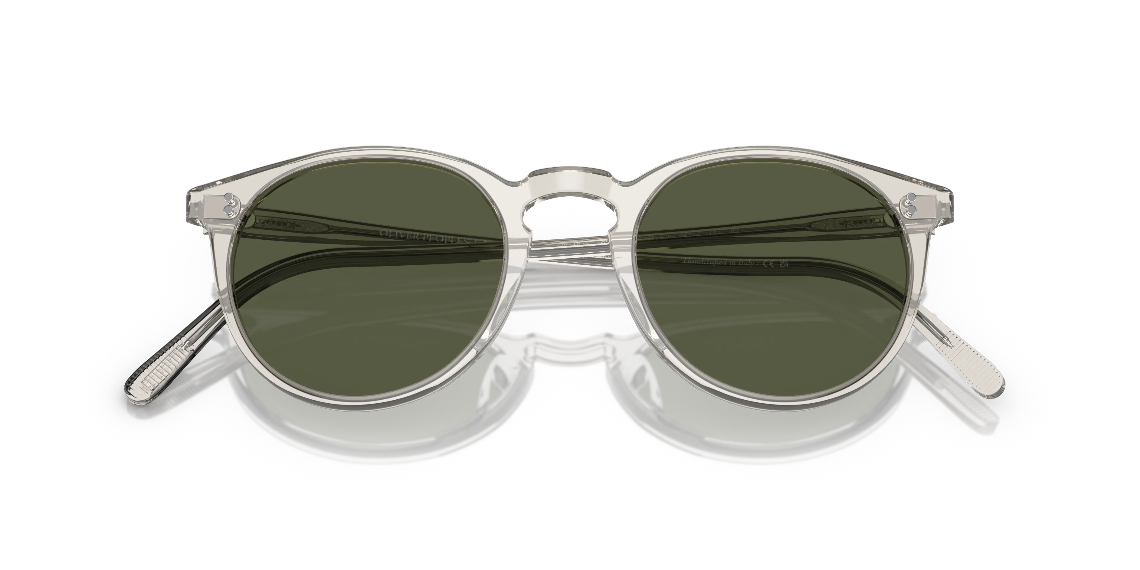 Oliver Peoples OV5183S O'MALLEY SUN 166952 Occhiali da sole Acetato Nero Verde G15 Pantos Normale - immagine 2