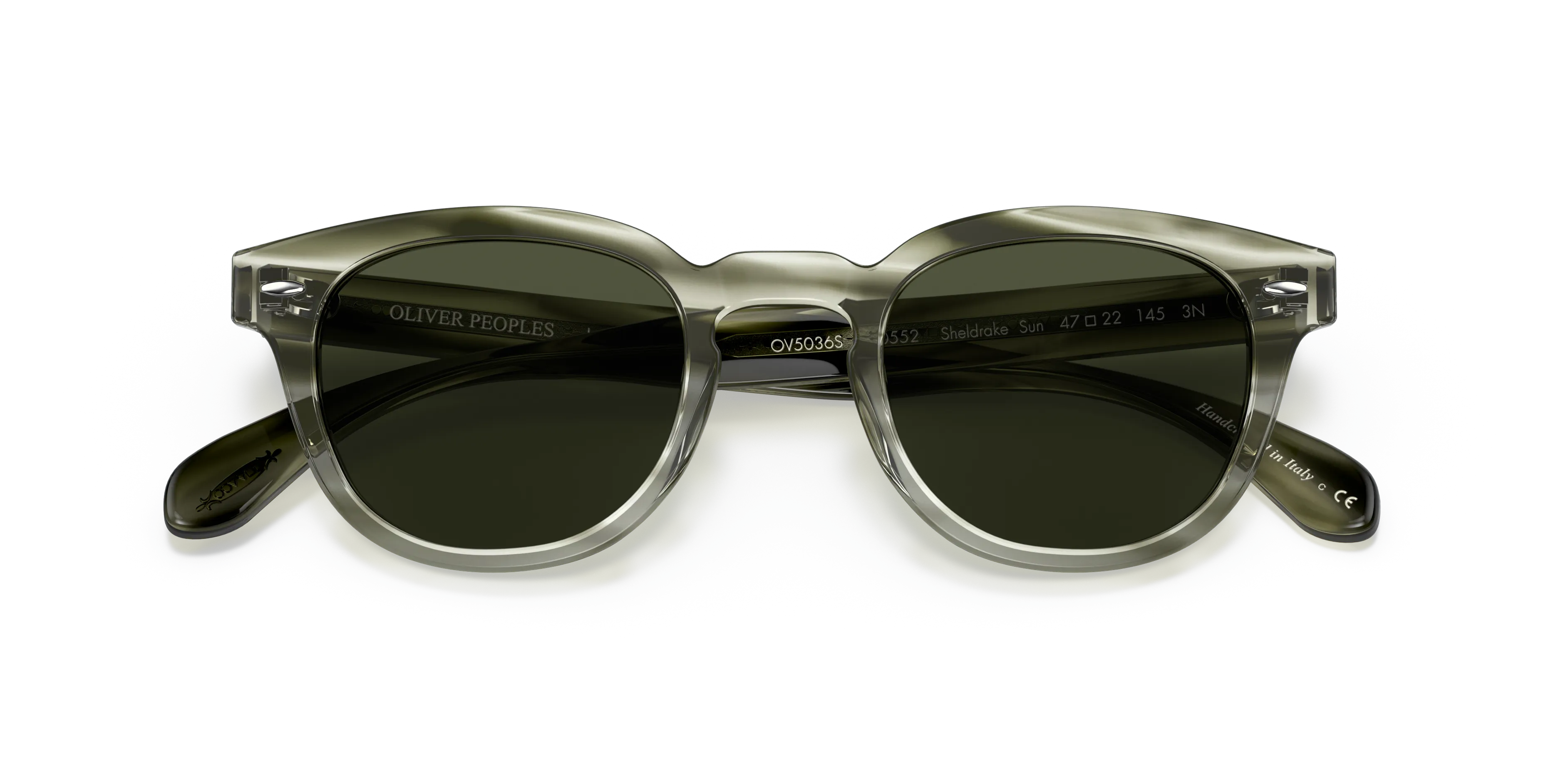 Oliver Peoples OV5036S SHELDRAKE SUN 170552 Occhiali da sole Acetato Verde Verde G15 Pantos Normale - immagine 2