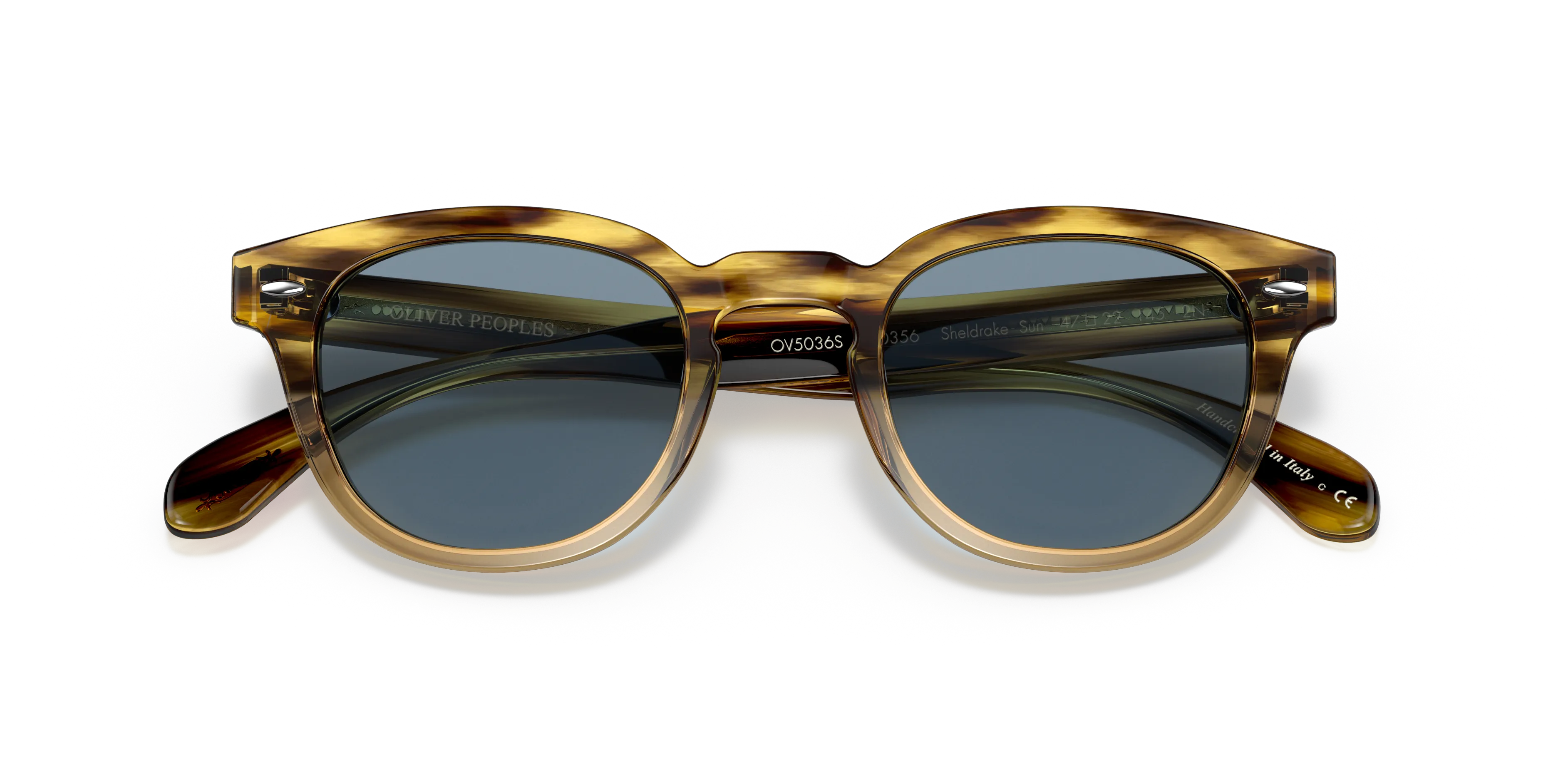Oliver Peoples OV5036S SHELDRAKE SUN 170356 Occhiali da sole Acetato Marrone Blu Pantos Normale - immagine 2
