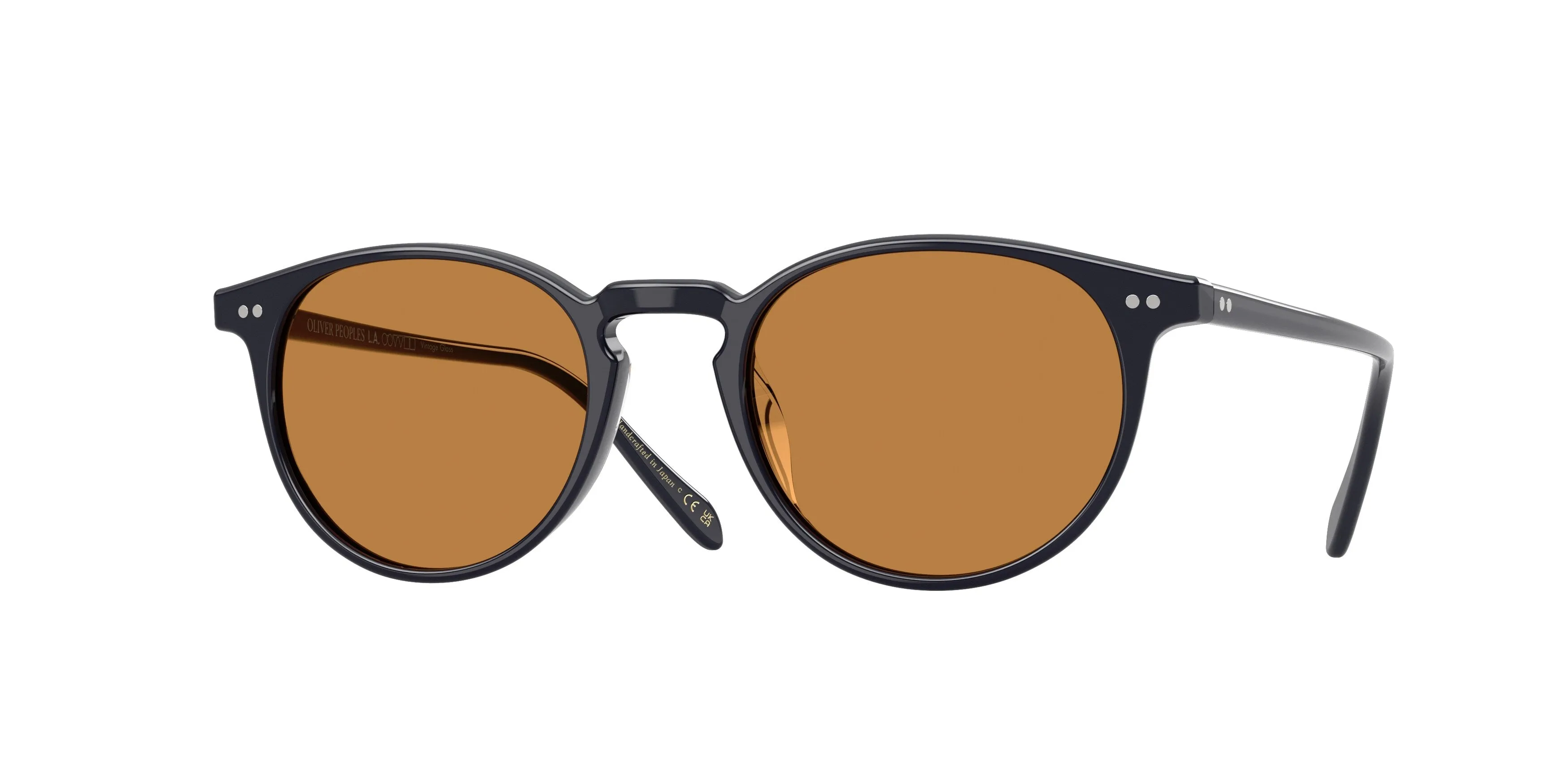 Oliver Peoples OV5004SU Riley Sun 177153 Occhiali da sole Acetato Blu Arancione Pantos Normale - immagine 1