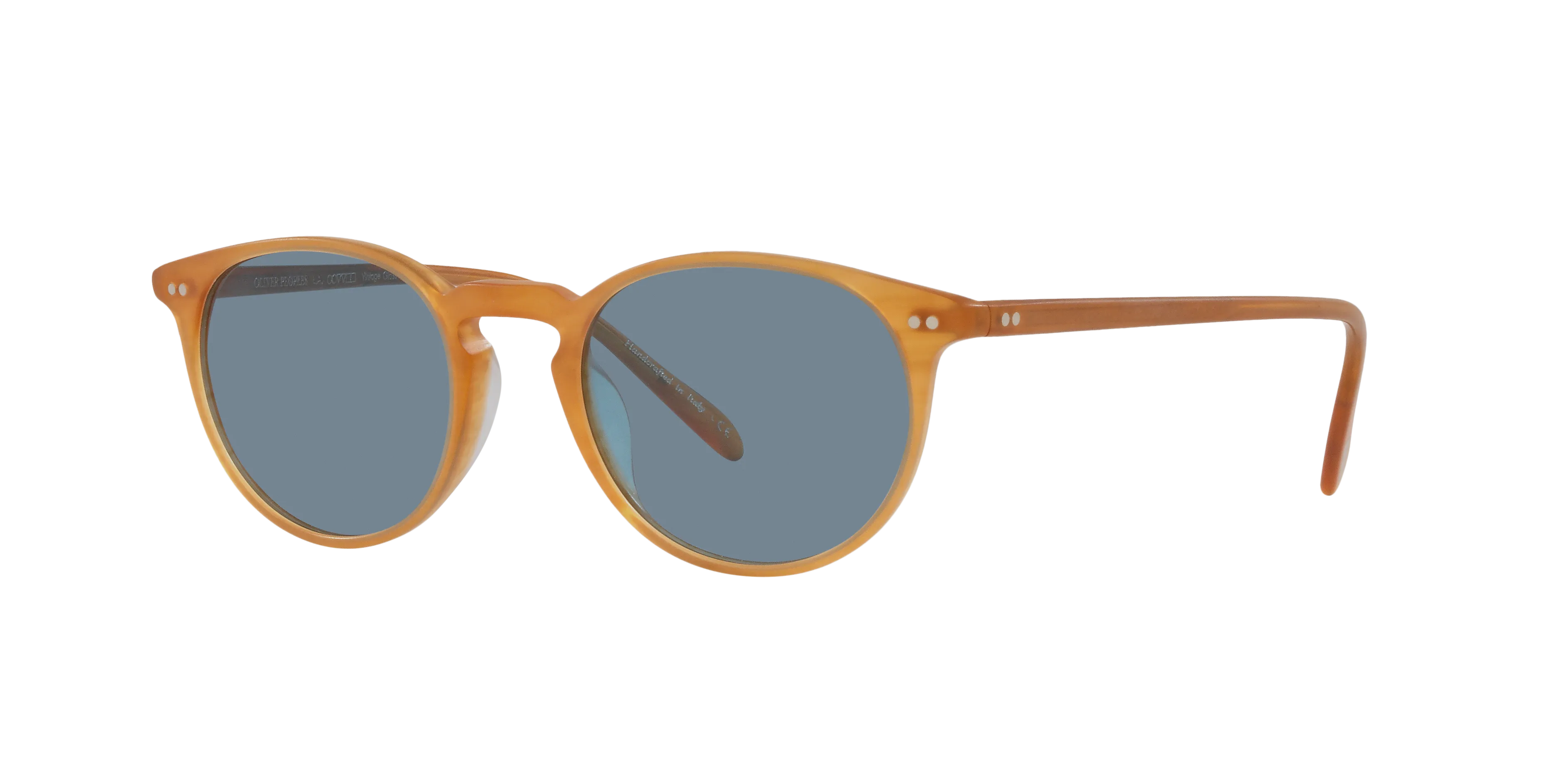 Oliver Peoples OV5004SU Riley Sun 169956 Occhiali da sole Acetato Marrone Blu Pantos Normale - immagine 1
