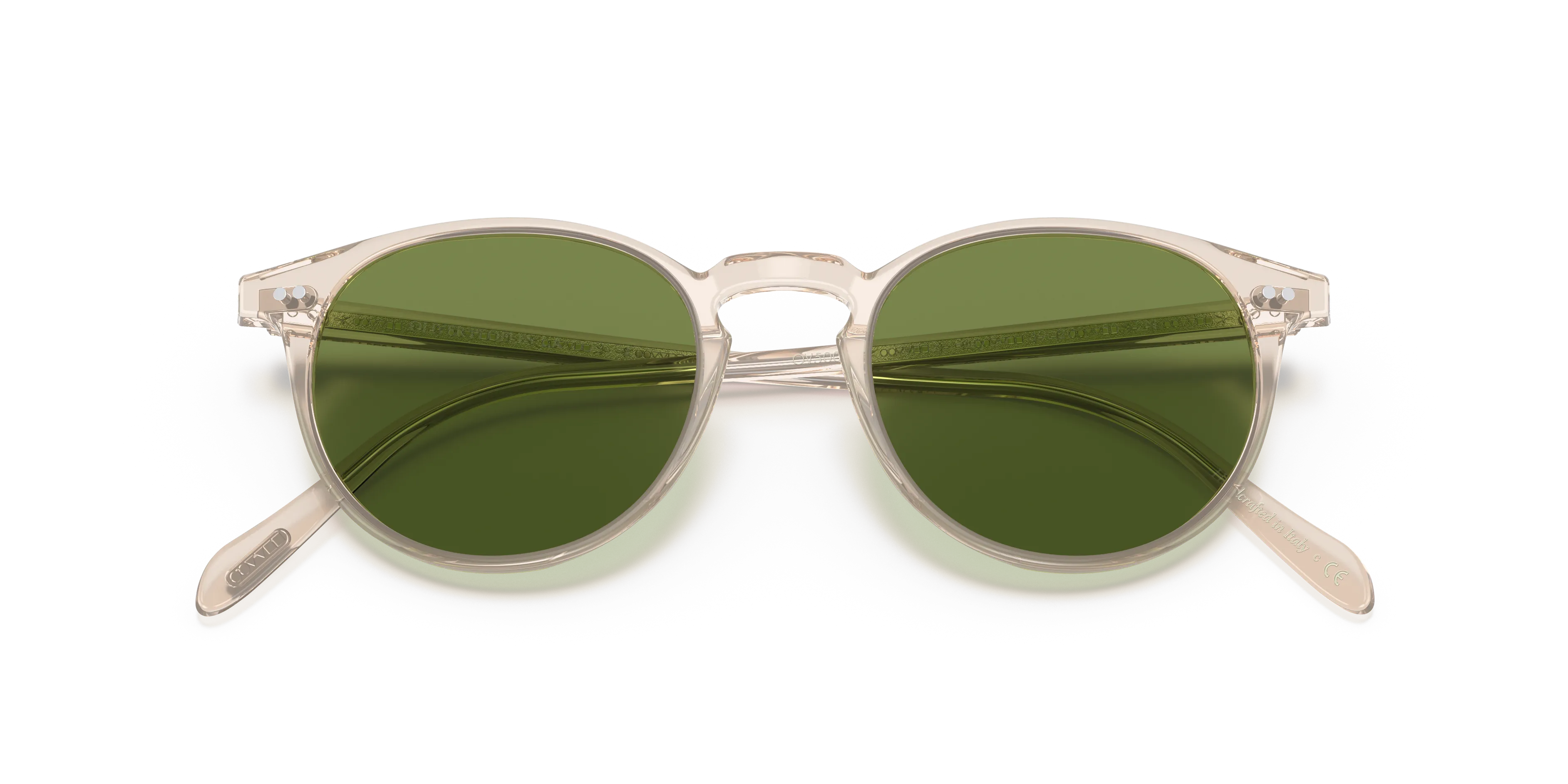 Oliver Peoples OV5004SU Riley Sun 109452 Occhiali da sole Acetato Giallo Verde Pantos Normale - immagine 2