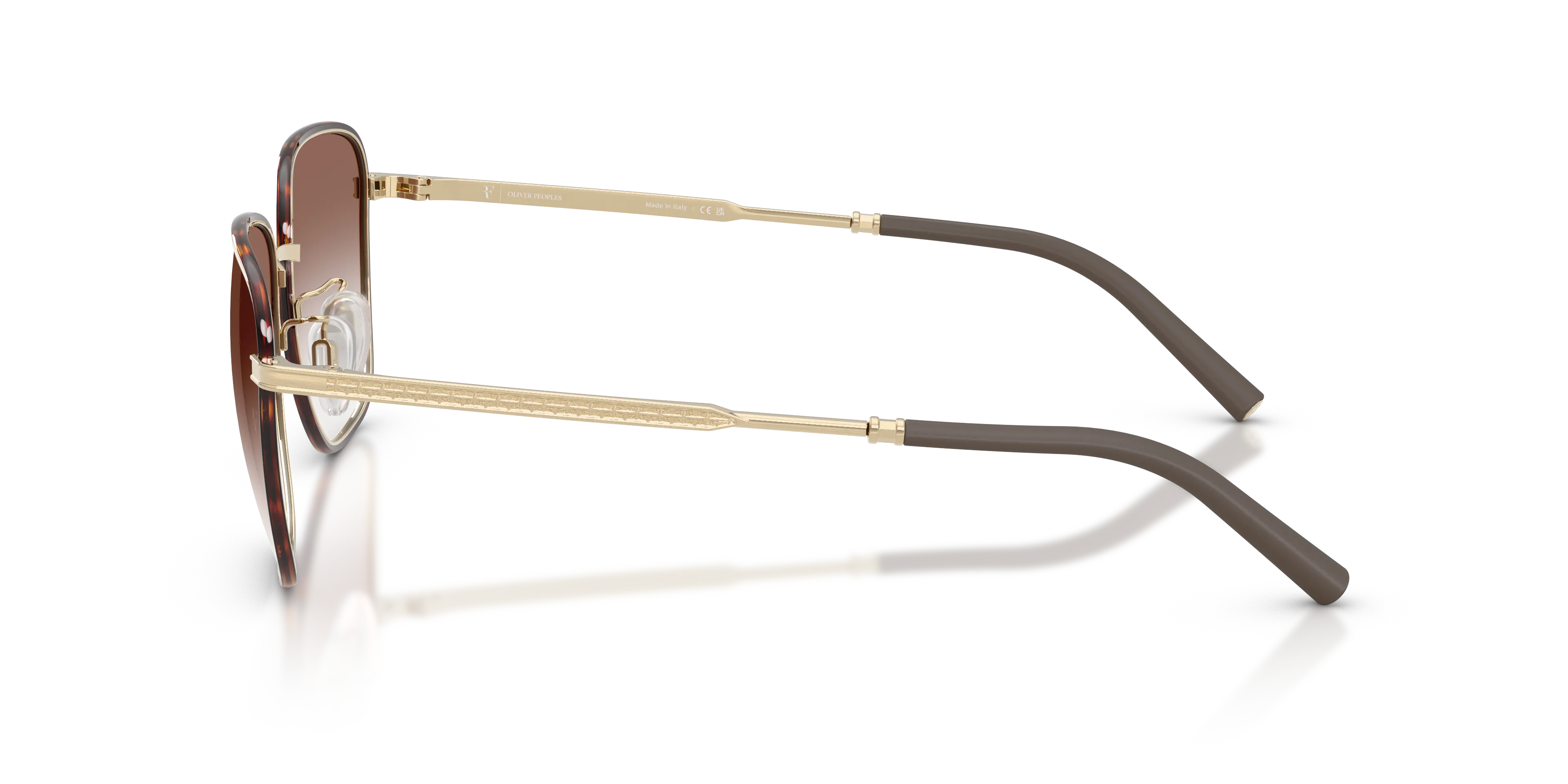 Oliver Peoples OV1378S R-18 524513 Occhiali da sole Metallo Oro Marrone Squadrata Normale - immagine 4