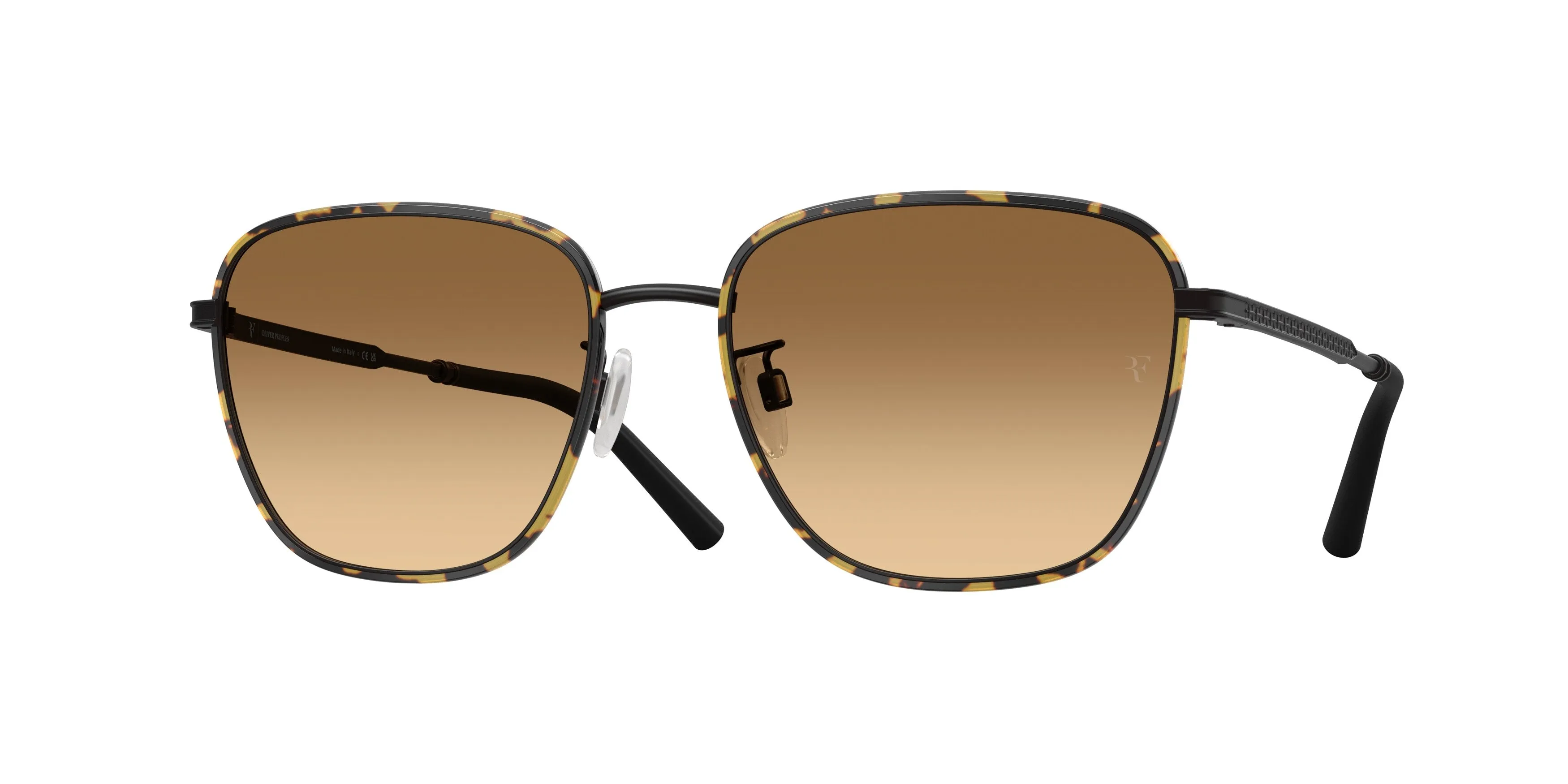 Oliver Peoples OV1378S R-18 506213 Occhiali da sole Metallo Nero Marrone Squadrata Fotocromatiche - immagine 1