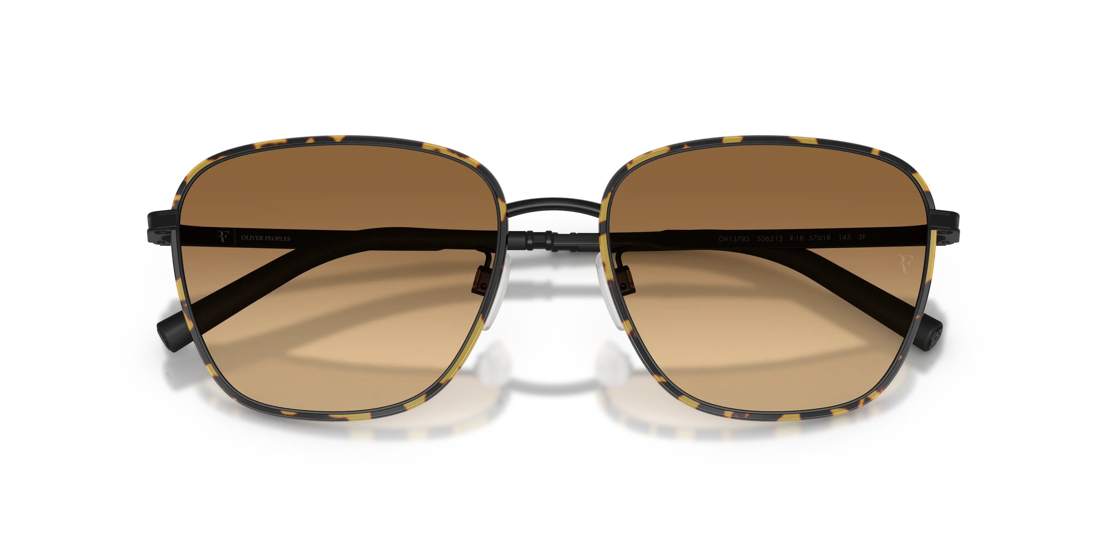 Oliver Peoples OV1378S R-18 506213 Occhiali da sole Metallo Nero Marrone Squadrata Fotocromatiche - immagine 2
