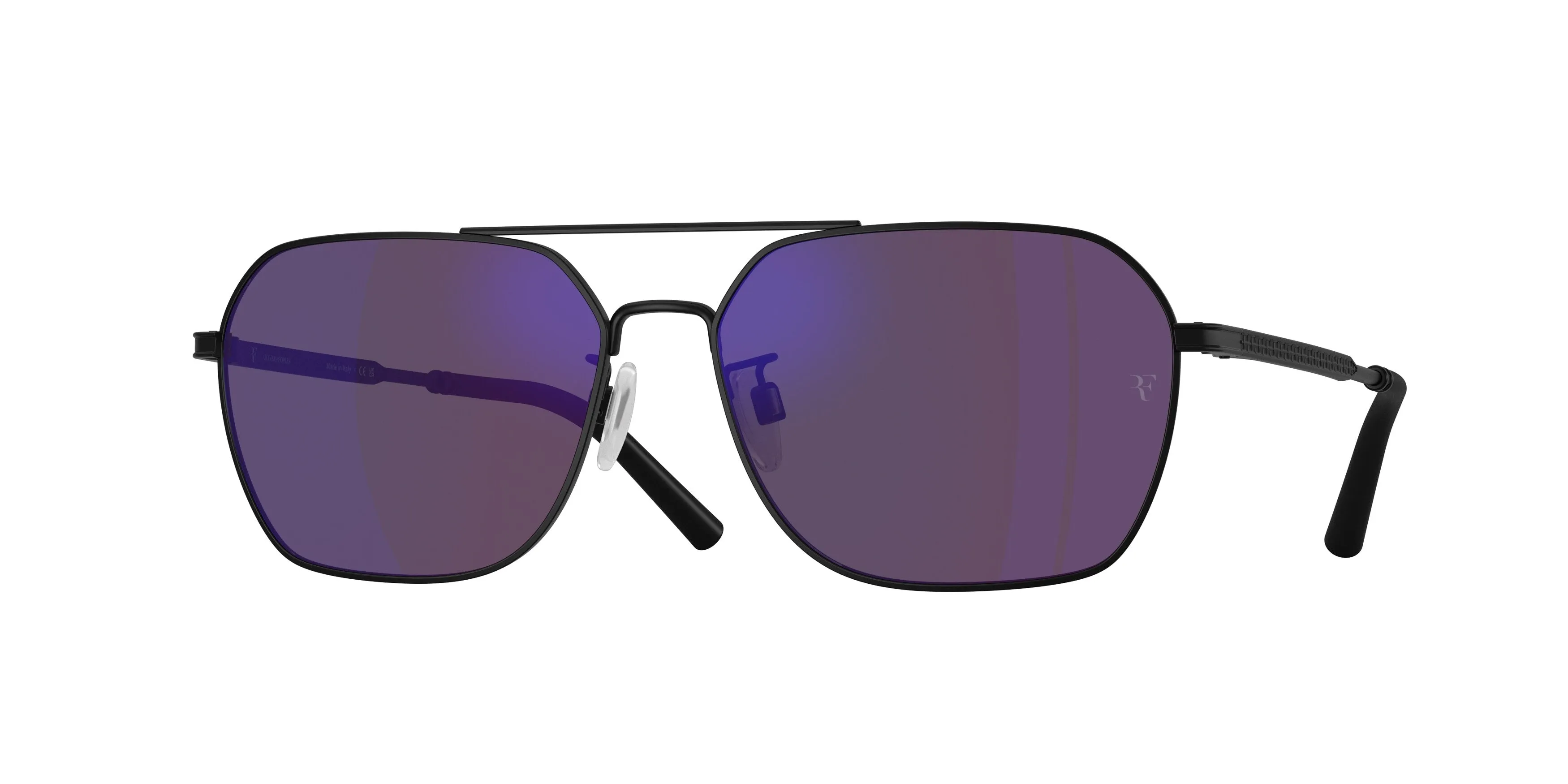 Oliver Peoples OV1377S R-17 50624V Occhiali da sole Acciaio Nero Viola Geometrica Normale - immagine 1