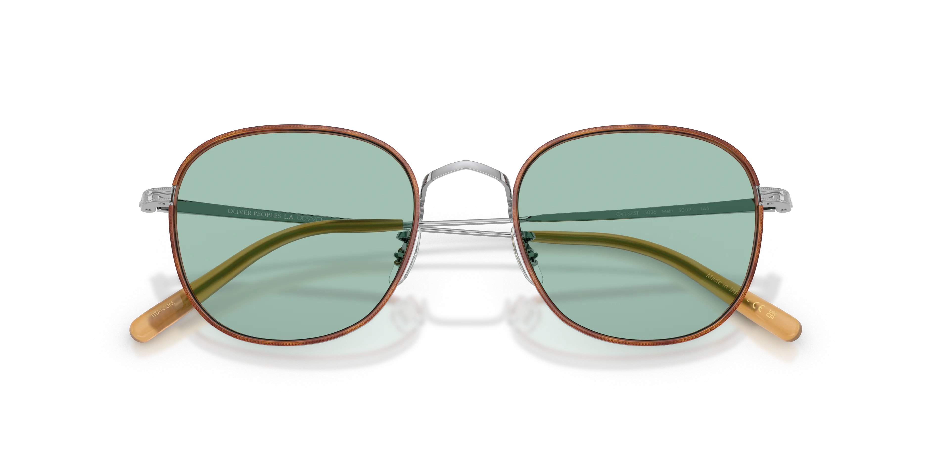Oliver Peoples OV1375T MEHR 5036 Montature da vista Titanio Argento Verde Pantos Normale - immagine 2