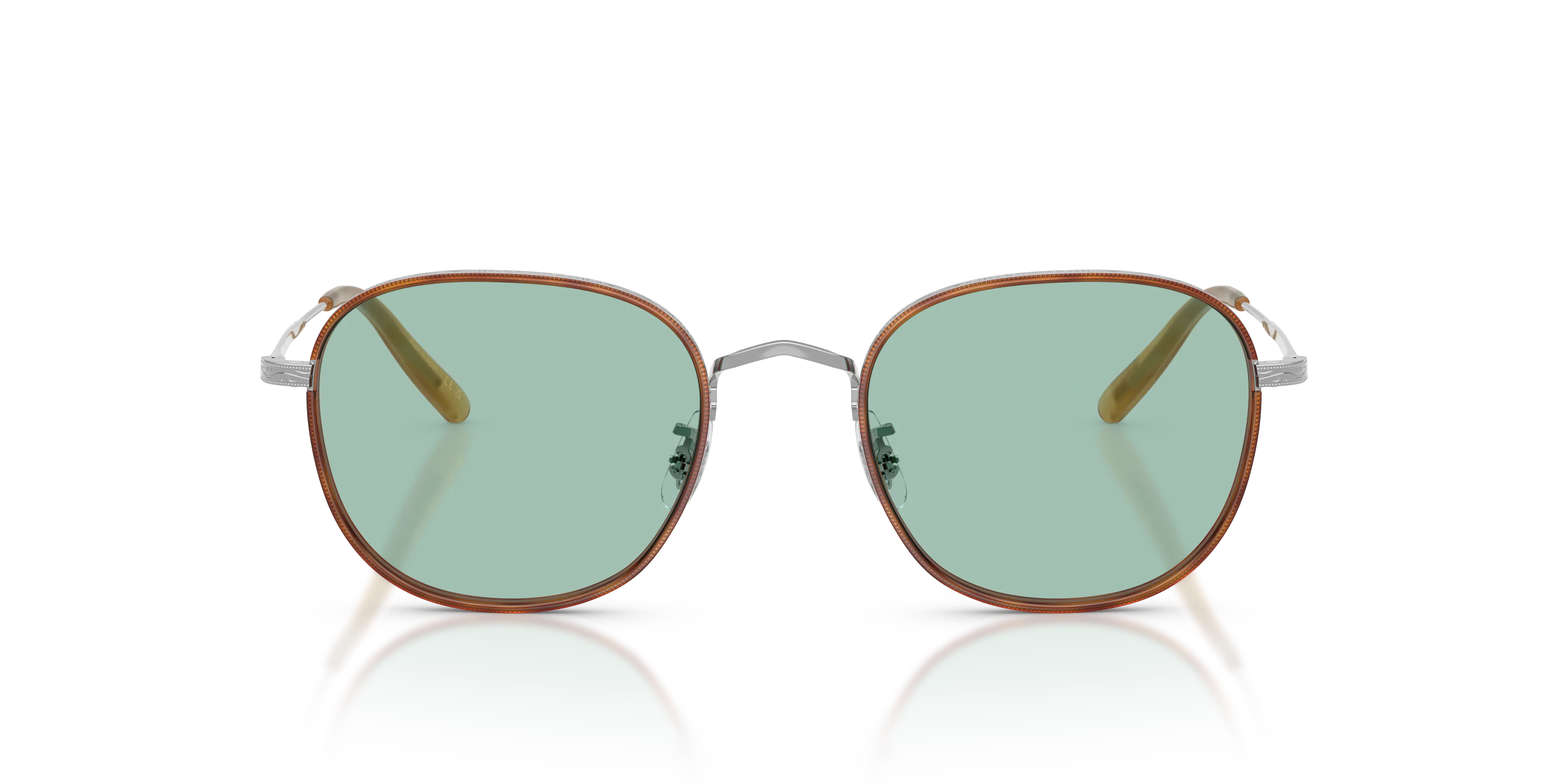 Oliver Peoples OV1375T MEHR 5036 Montature da vista Titanio Argento Verde Pantos Normale - immagine 3