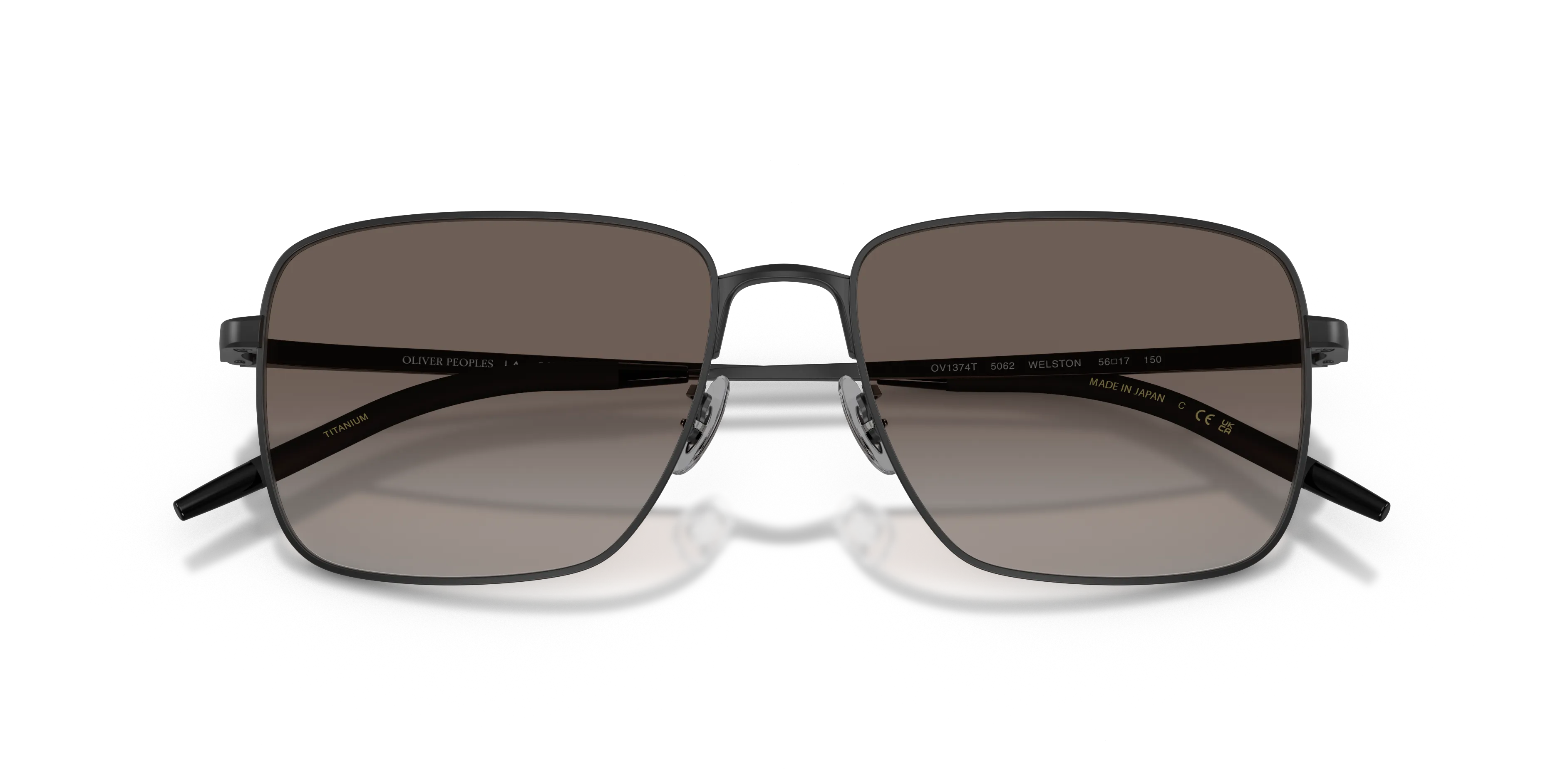 Oliver Peoples OV1374T WELSTON 5062 Montature da vista Titanio Nero Marrone Squadrata Normale - immagine 2