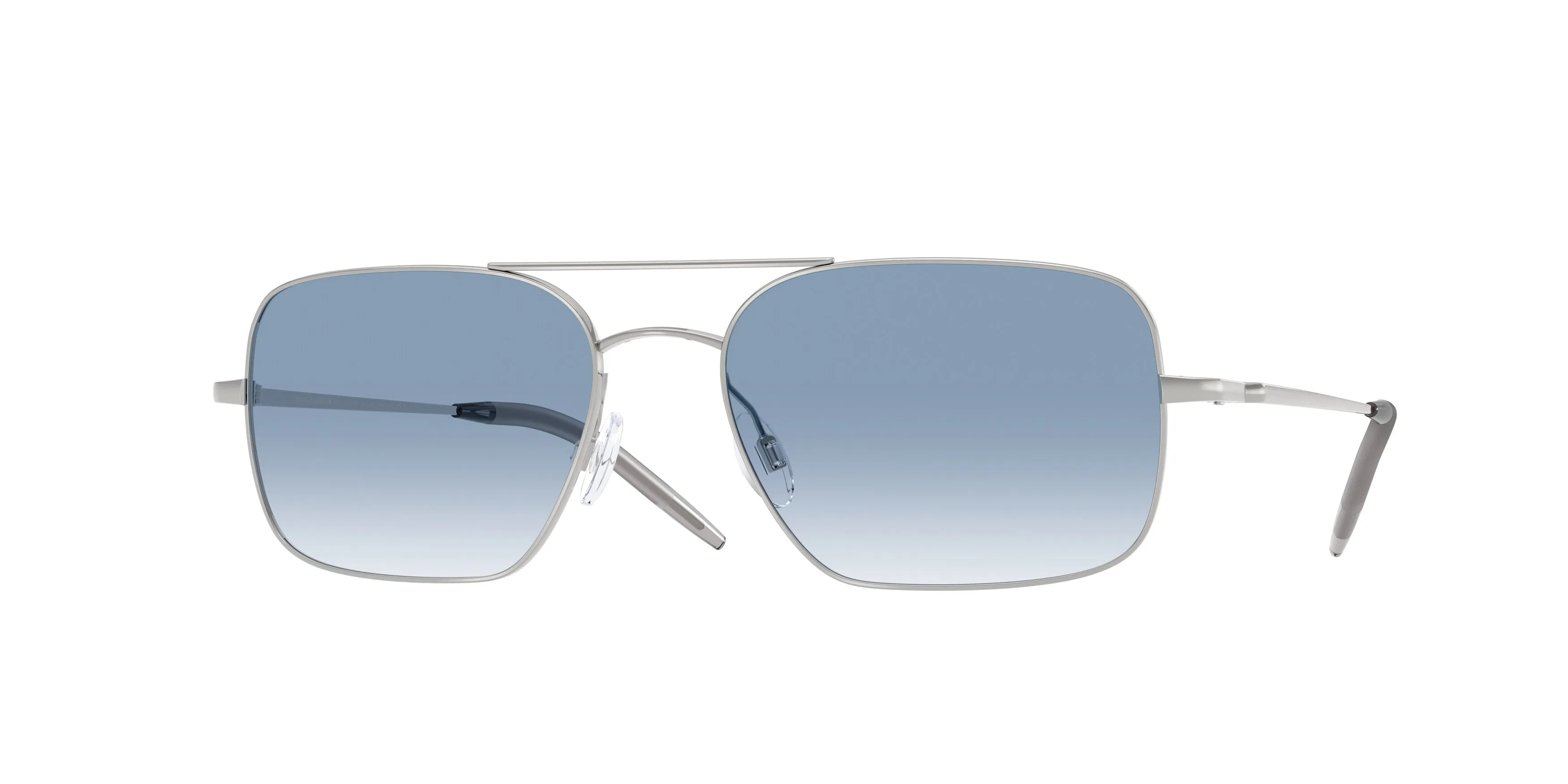 Oliver Peoples OV1373S VICTORY II 50367O Occhiali da sole Metallo Argento Blu Squadrata Normale - immagine 1