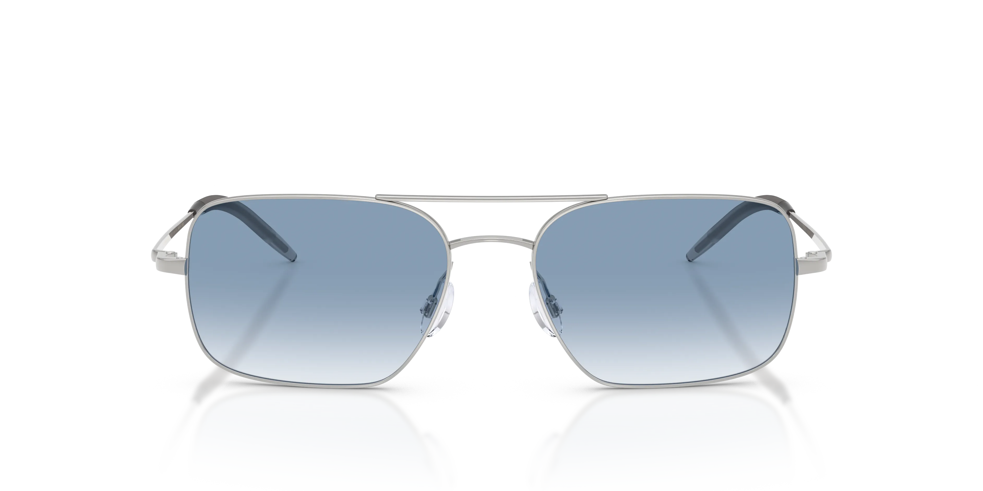Oliver Peoples OV1373S VICTORY II 50367O Occhiali da sole Metallo Argento Blu Squadrata Normale - immagine 3