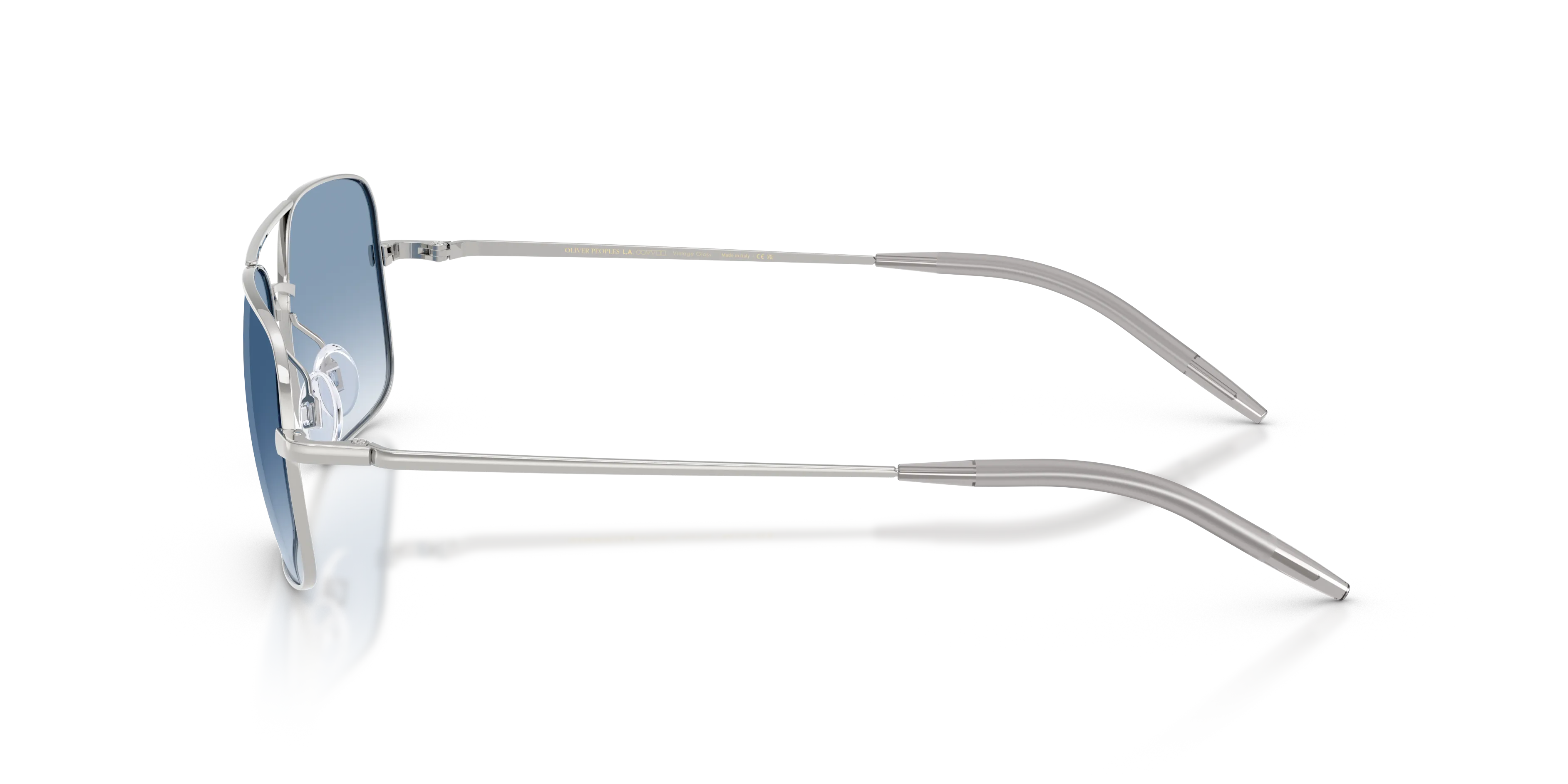 Oliver Peoples OV1373S VICTORY II 50367O Occhiali da sole Metallo Argento Blu Squadrata Normale - immagine 4