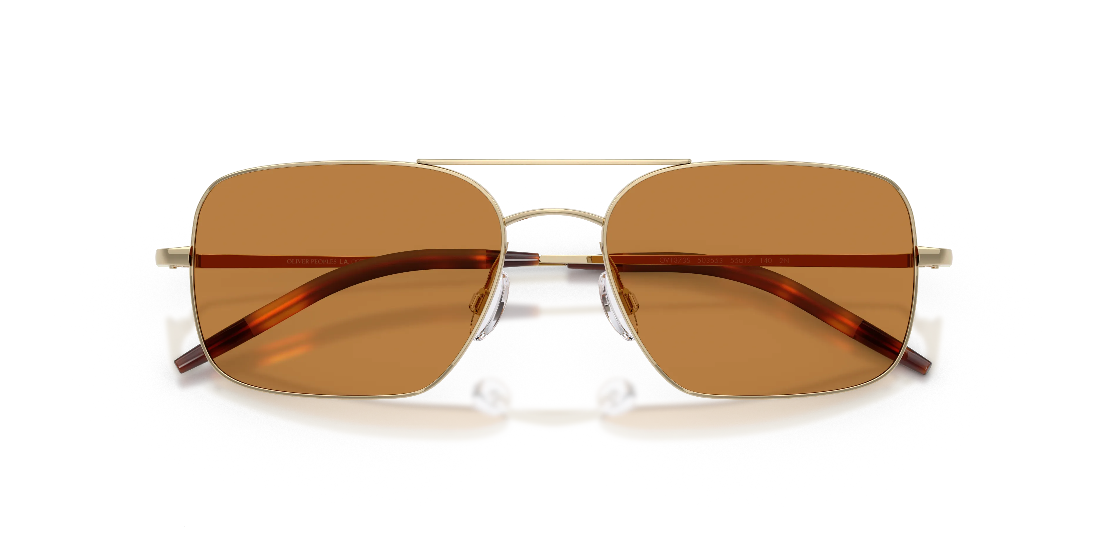 Oliver Peoples OV1373S VICTORY II 503553 Occhiali da sole Metallo Oro Arancione Squadrata Normale - immagine 2